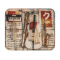 Music Instruments Mouse Pad — Vintage Violin, Saxophone & Keyboard Desk Mat