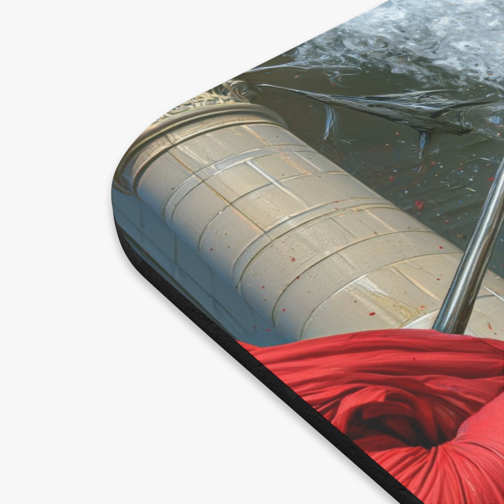 Rainbow Paint Performance Mouse Pad — Dramatic Aerial Dancer Desk Mat