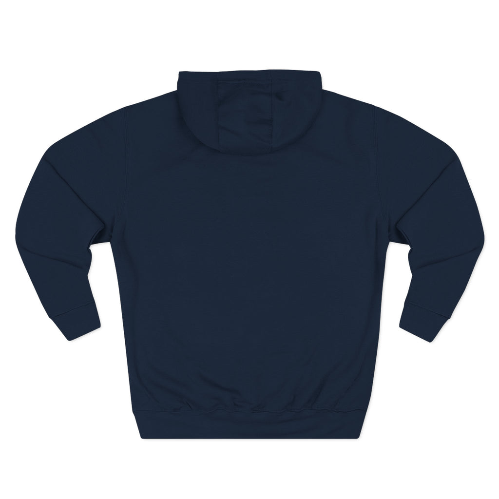 Retro Surfboard Graphic Hoodie — Three-Panel Fleece Pullover