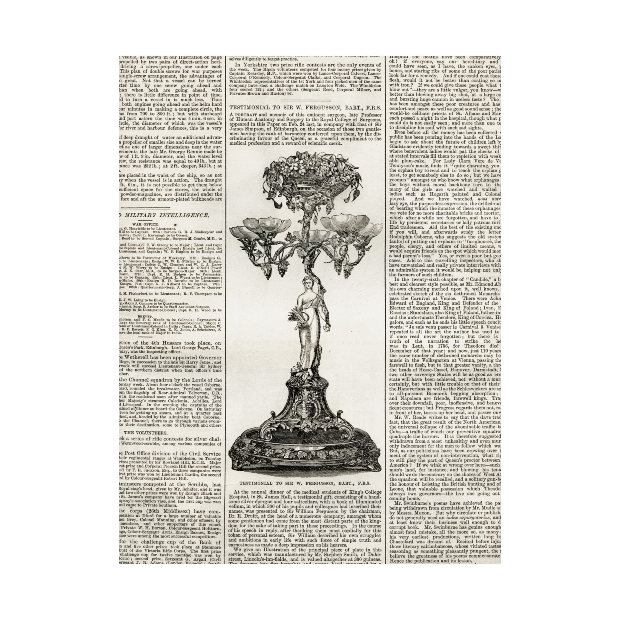 Vintage Botanical Dictionary Poster — Matte Vertical Wall Art