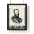 Framed Vintage Portrait Poster — Illustrated London News Antique Print