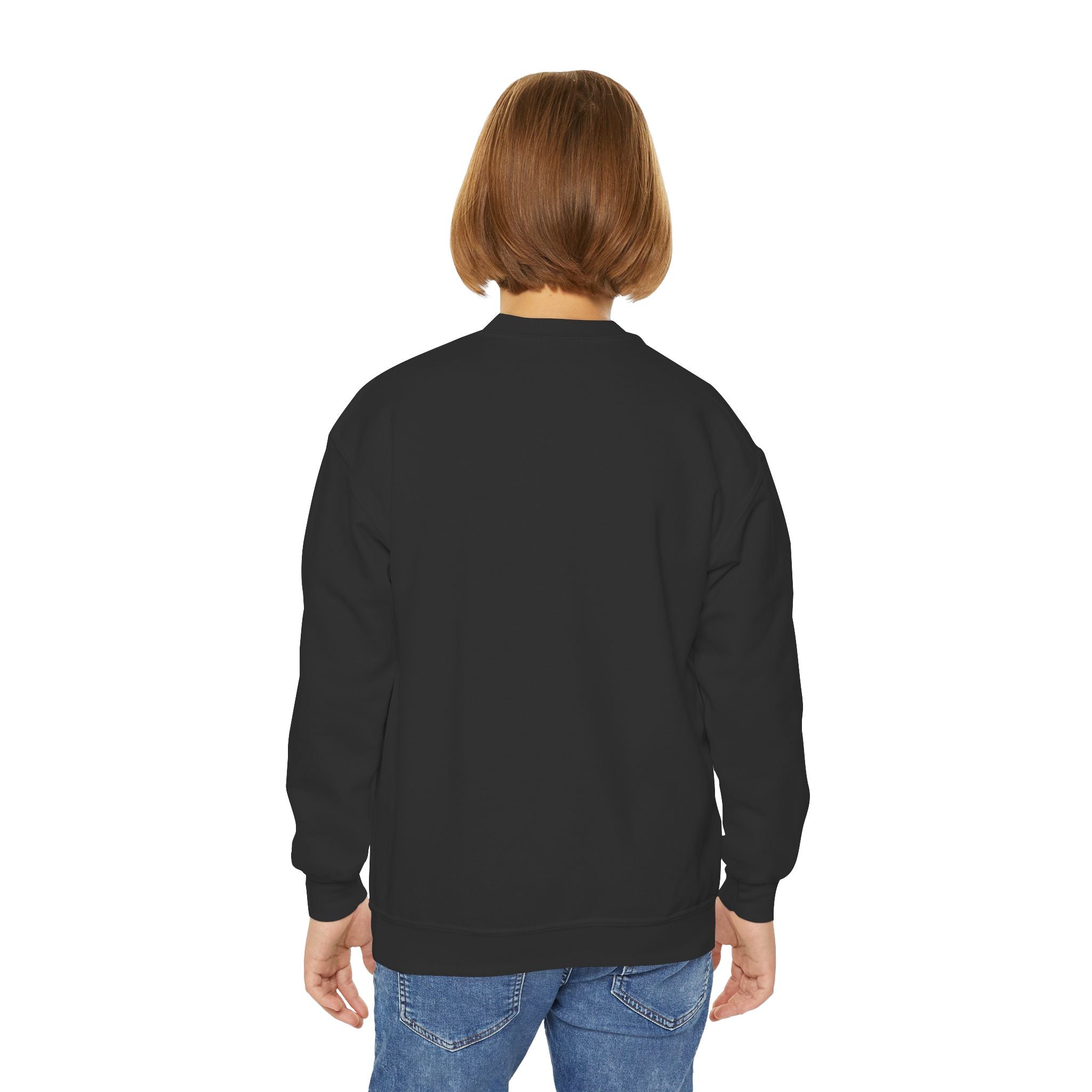 Youth Sweatshirt — Floral Number 8 Crewneck