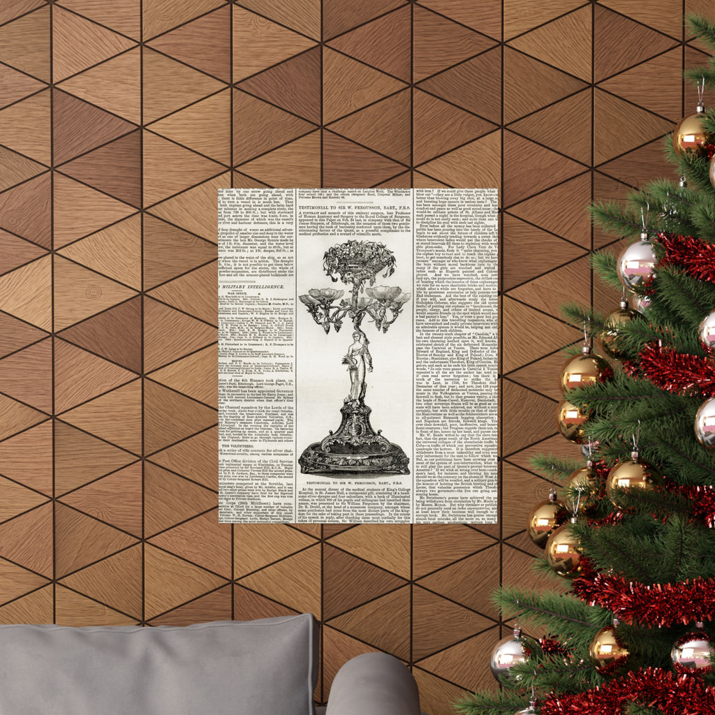 Vintage Botanical Dictionary Poster — Matte Vertical Wall Art
