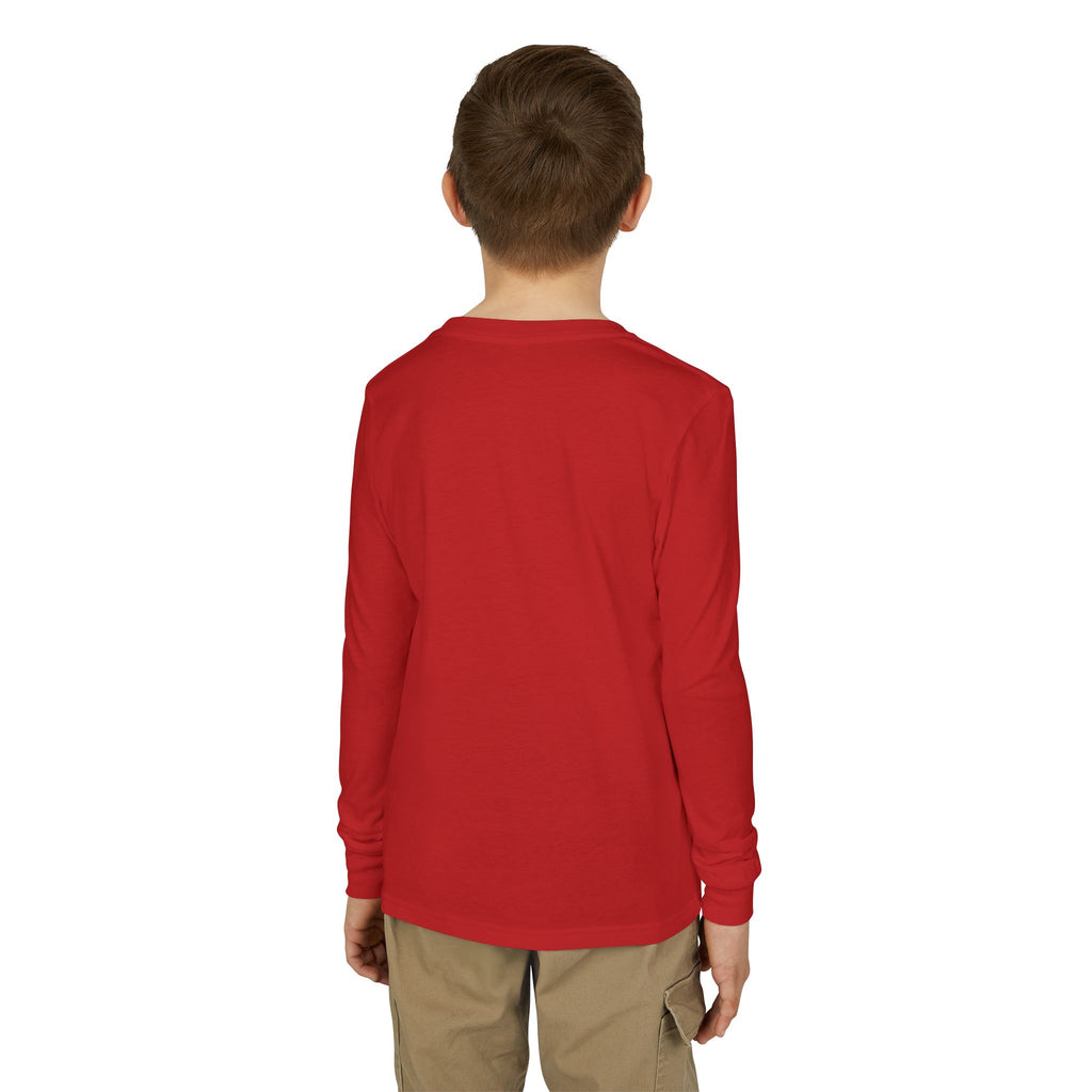 Back to School Youth Long Sleeve Tee — Colorful Owl Schoolhouse Design