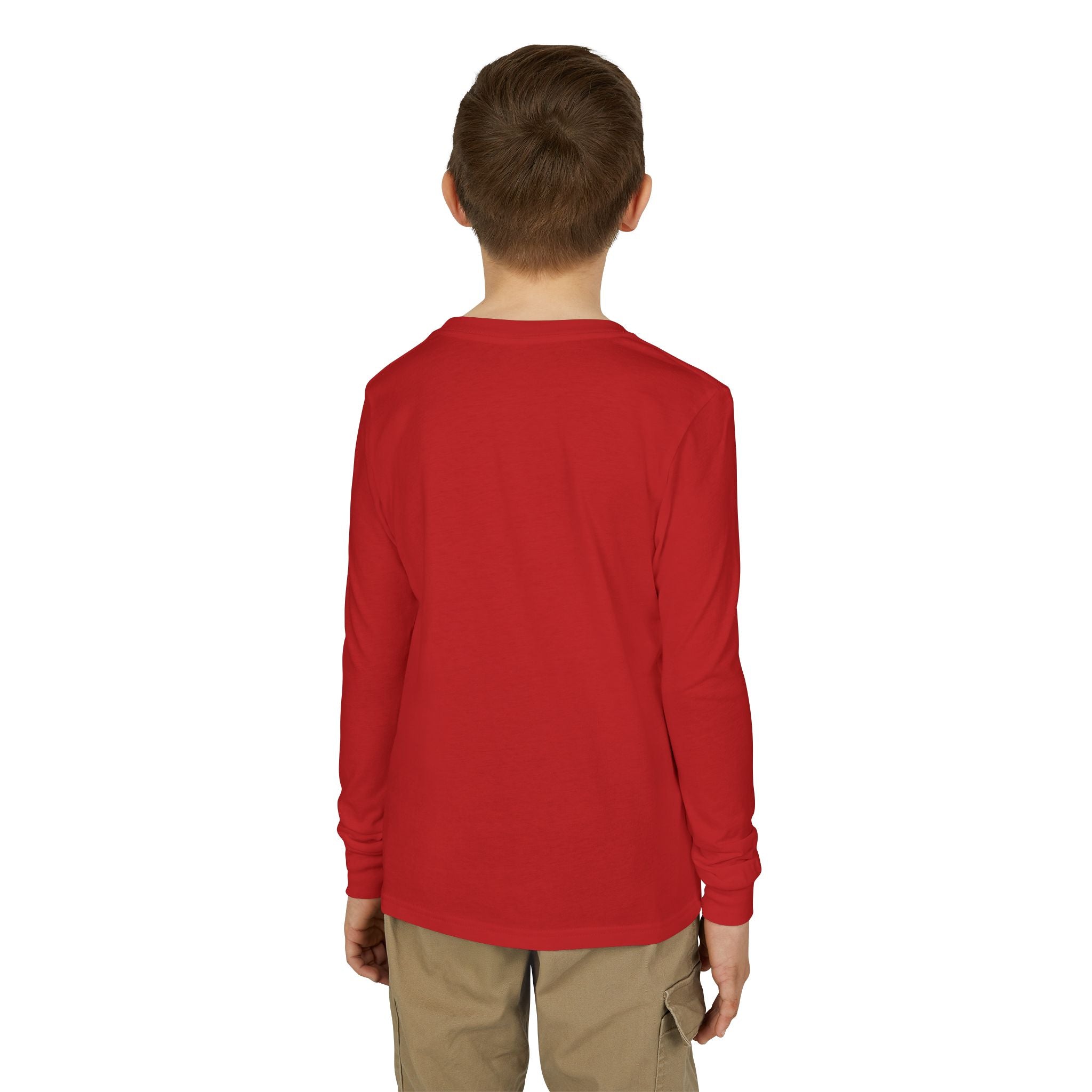 Back to School Youth Long Sleeve Tee — Colorful Owl Schoolhouse Design