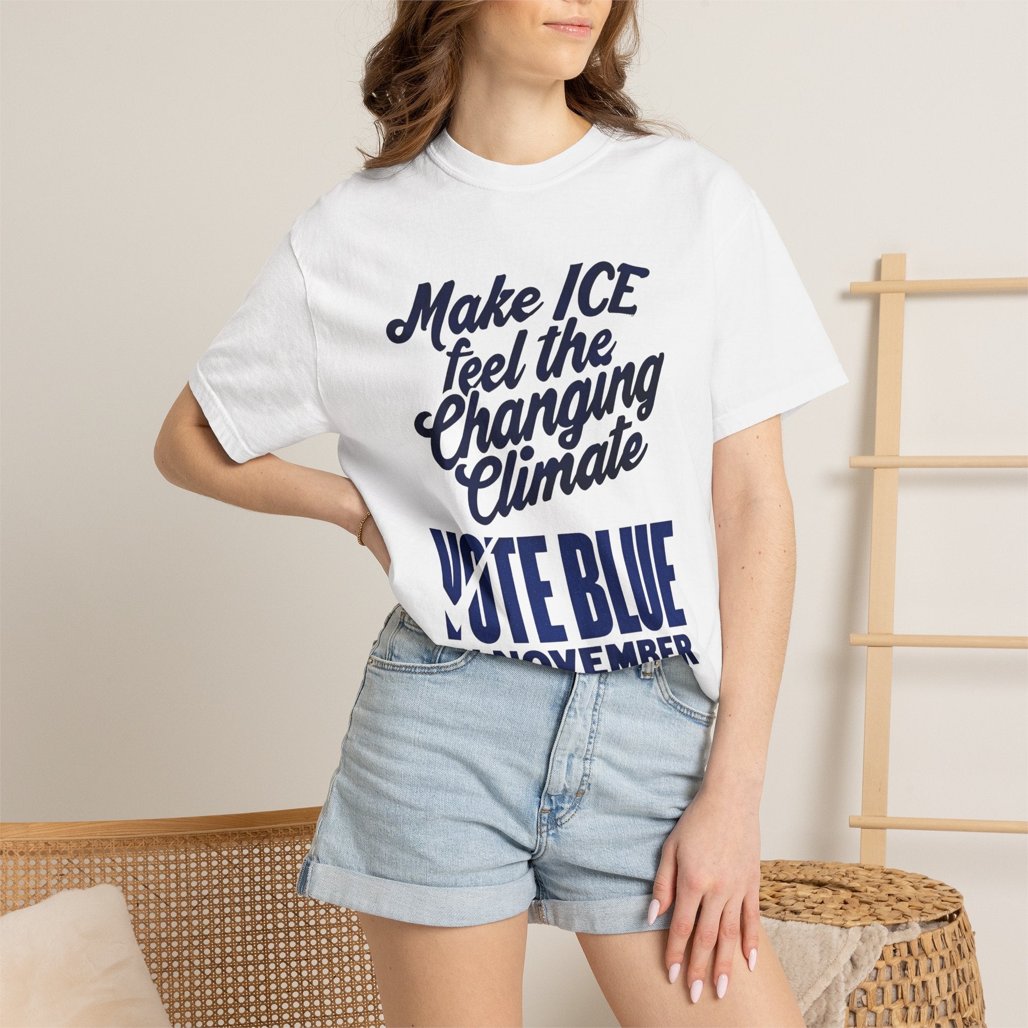 Make ICE Feel the Changing Climate - Vote Blue T-Shirt