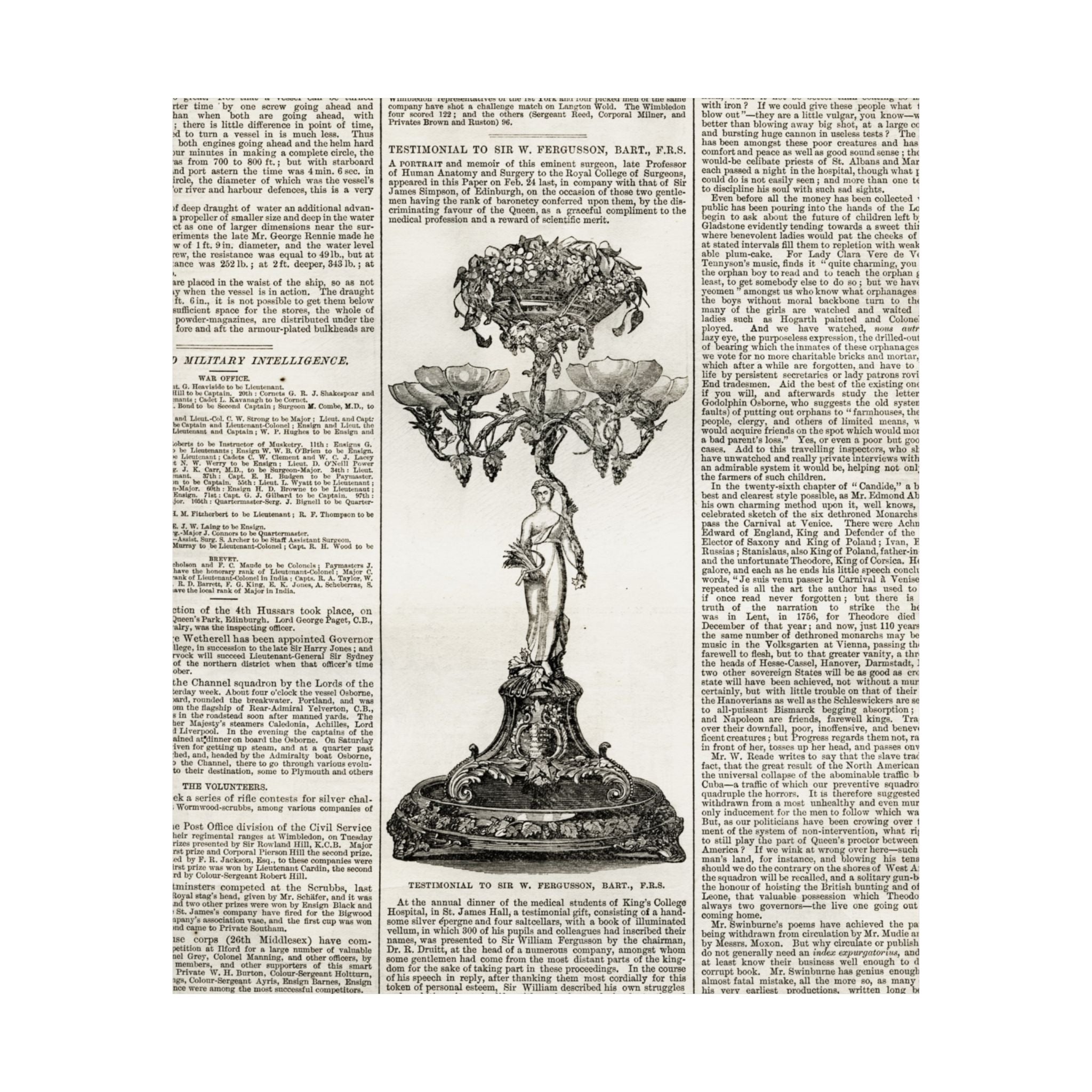 Vintage Botanical Dictionary Poster — Matte Vertical Wall Art