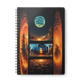A5 Spiral Notebook — Cosmic Portal Fantasy Landscape Journal