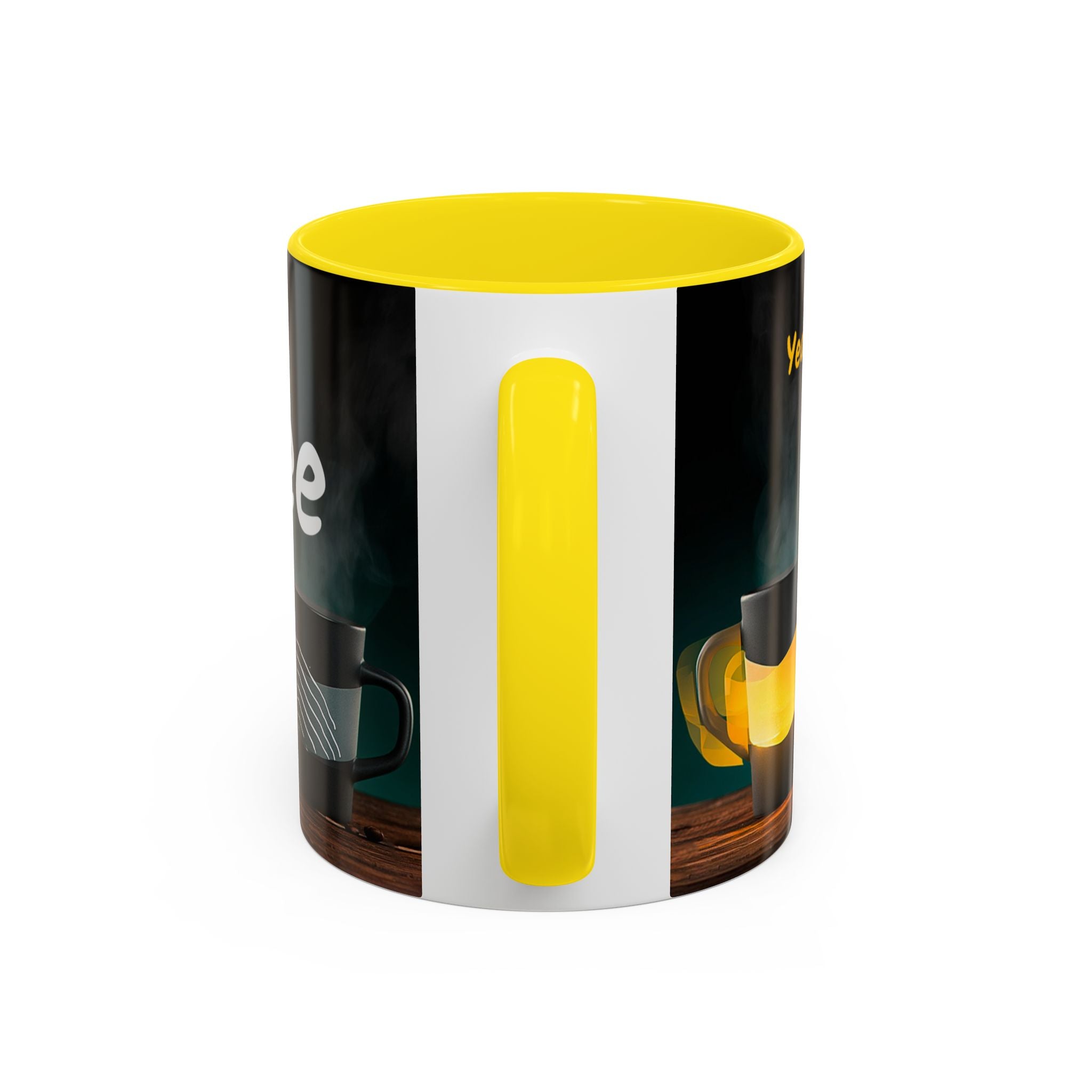Coffee Mug — "Yeah, yeah, yeah...But First Coffee" Accent Ceramic Mug (11/15oz)