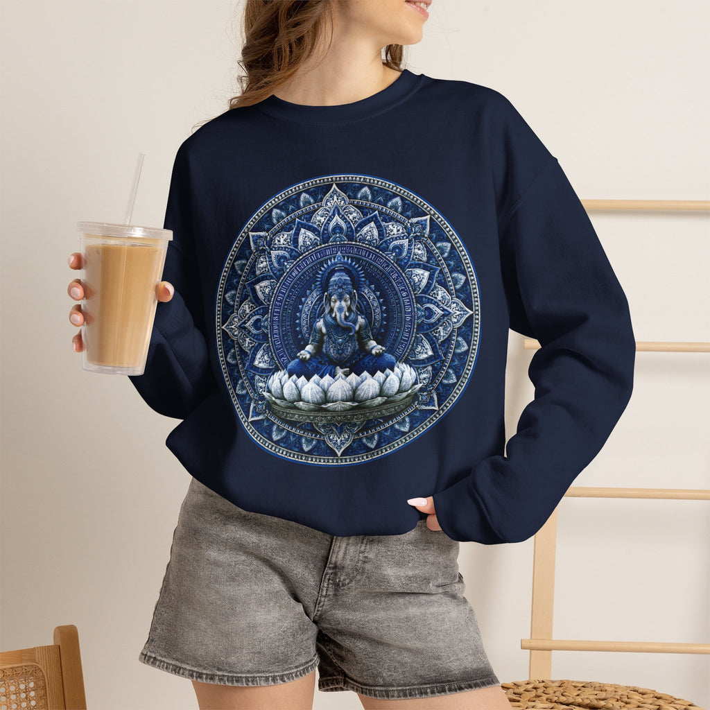 Mandala Lotus Buddha Crewneck Sweatshirt