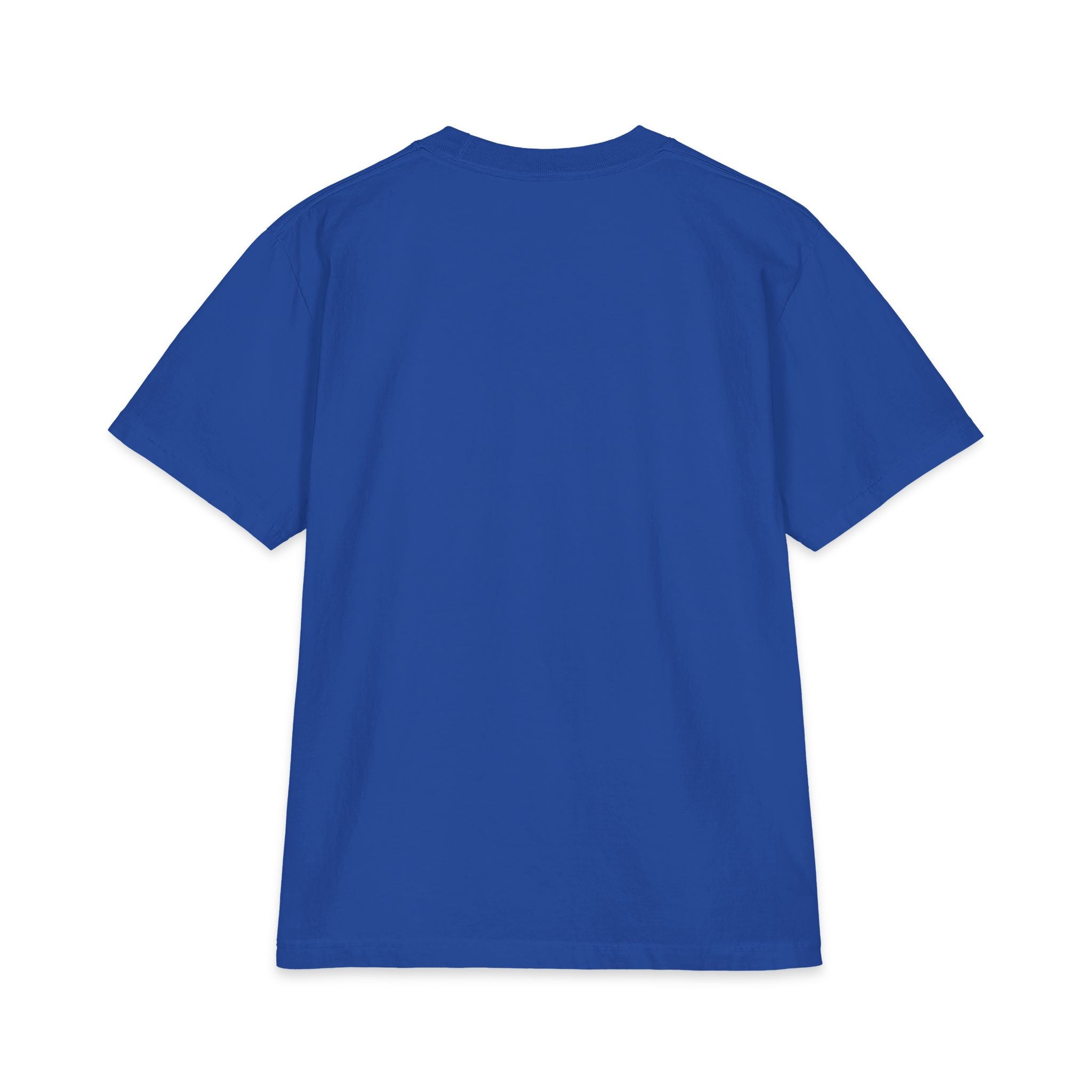 Artistic Portrait Tee — Blue Surreal Faces Graphic T-Shirt
