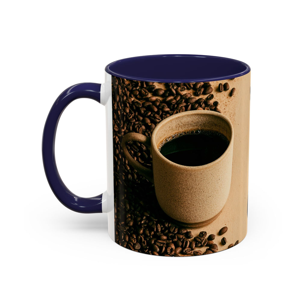 Coffee Mug — "Yeah, yeah, yeah...But First Coffee" Accent Ceramic Mug (11/15oz)