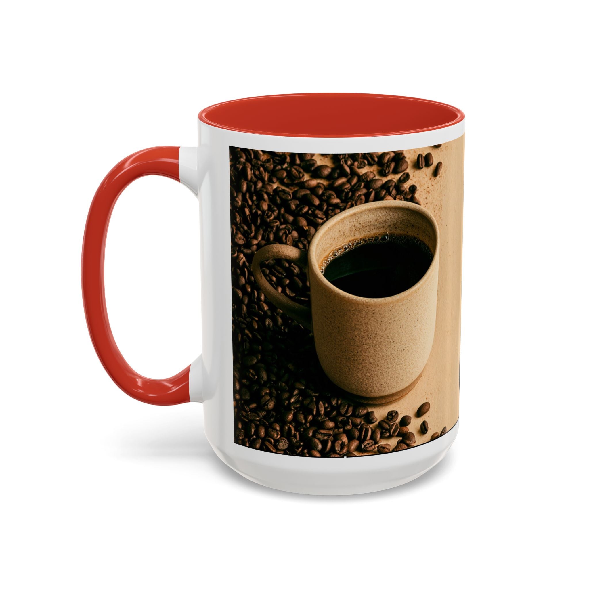 Coffee Mug — "Yeah, yeah, yeah...But First Coffee" Accent Ceramic Mug (11/15oz)