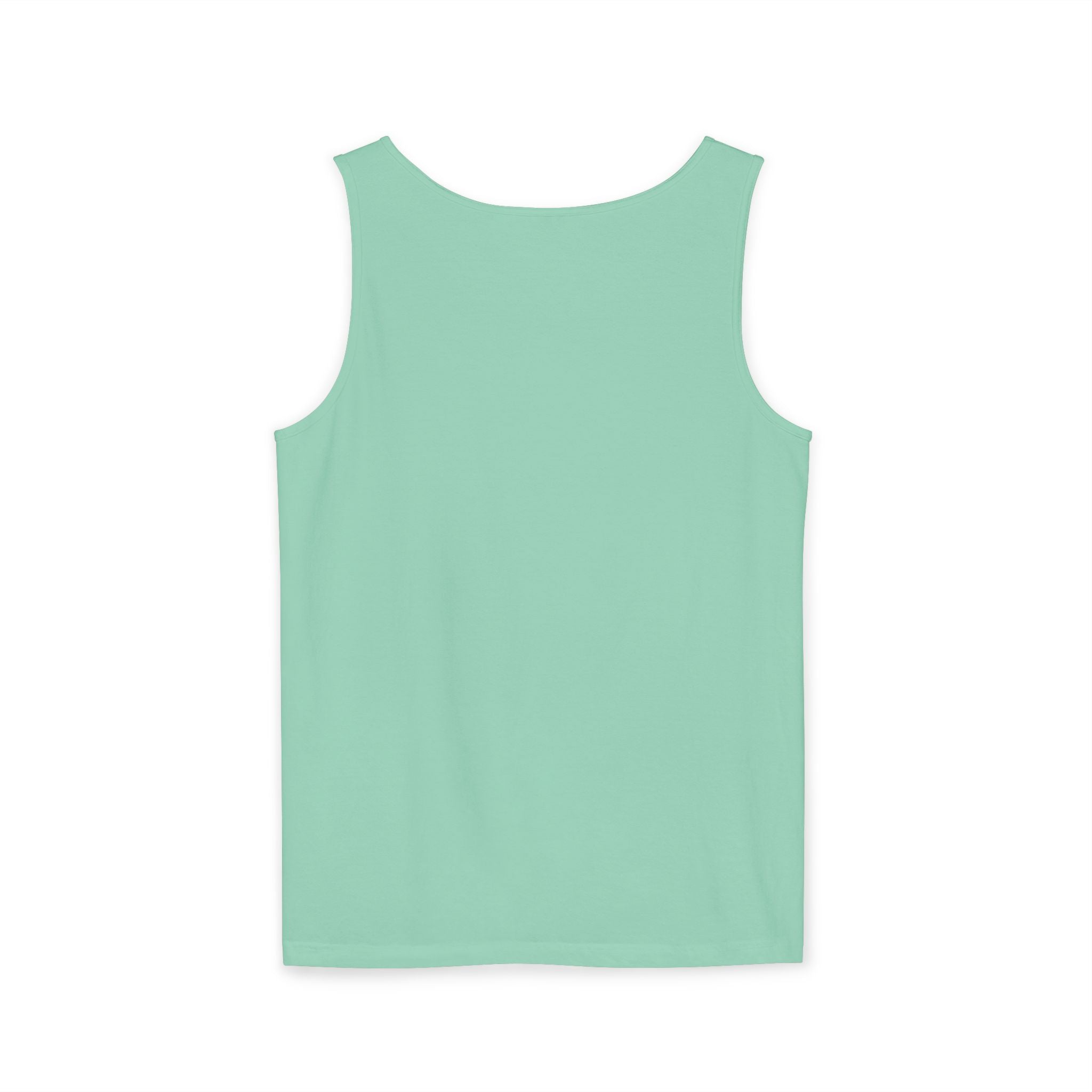 Spiral Text Art Tank Top — Monochrome Optical Typography Tee