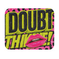 Doubt Thieve! Retro Pop Art Mouse Pad — Neon Lip Graphic Desk Mat