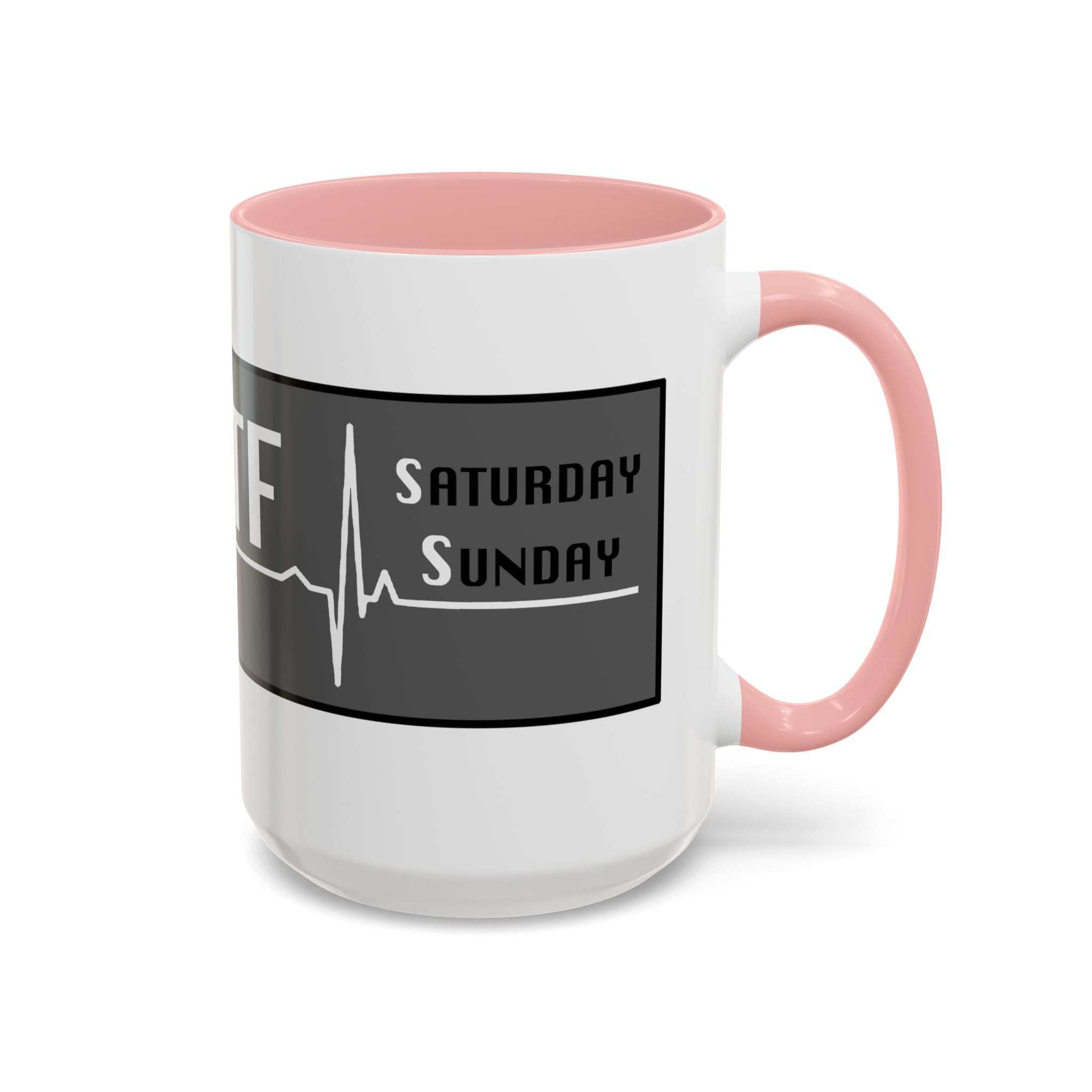 Coffee Mug — WTF (Weekend Heartbeat) Funny Weekend Nurse Gift