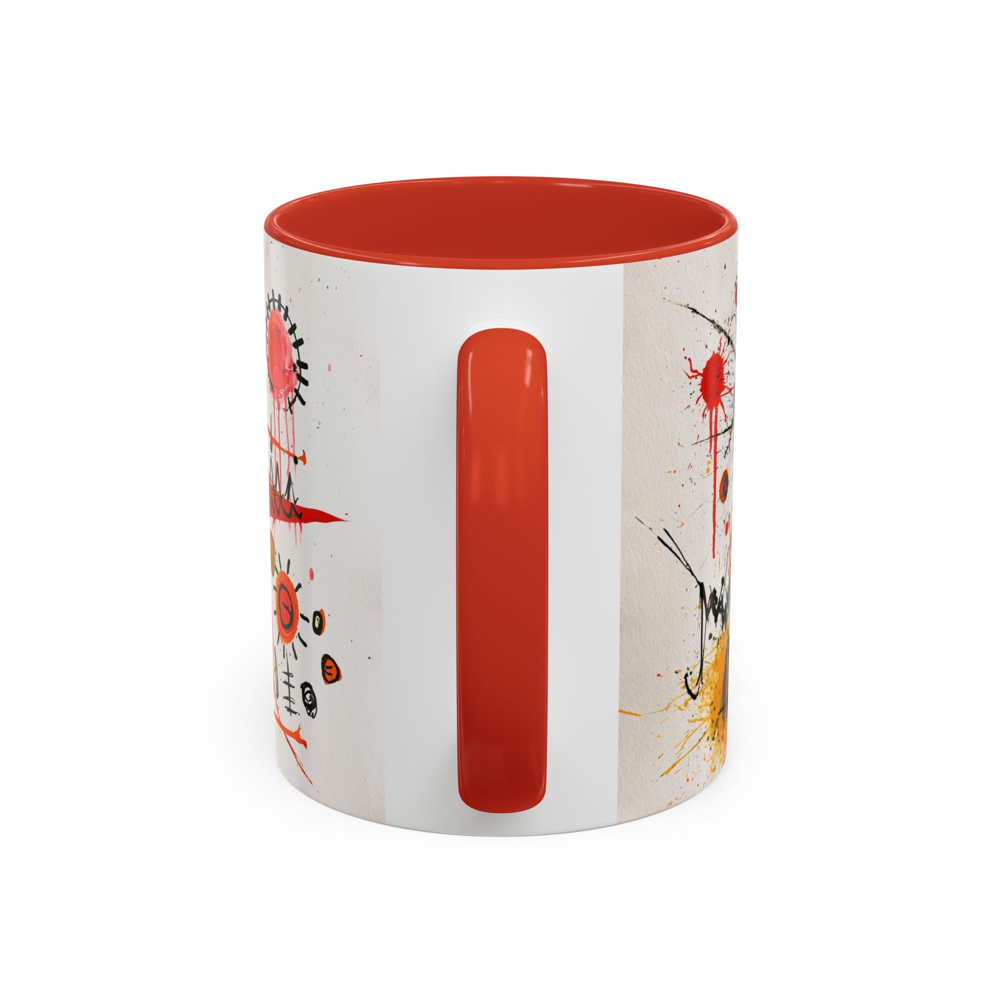 Abstract Monster Art Coffee Mug — Colorful Graffiti-Style Accent Mug (11/15oz)