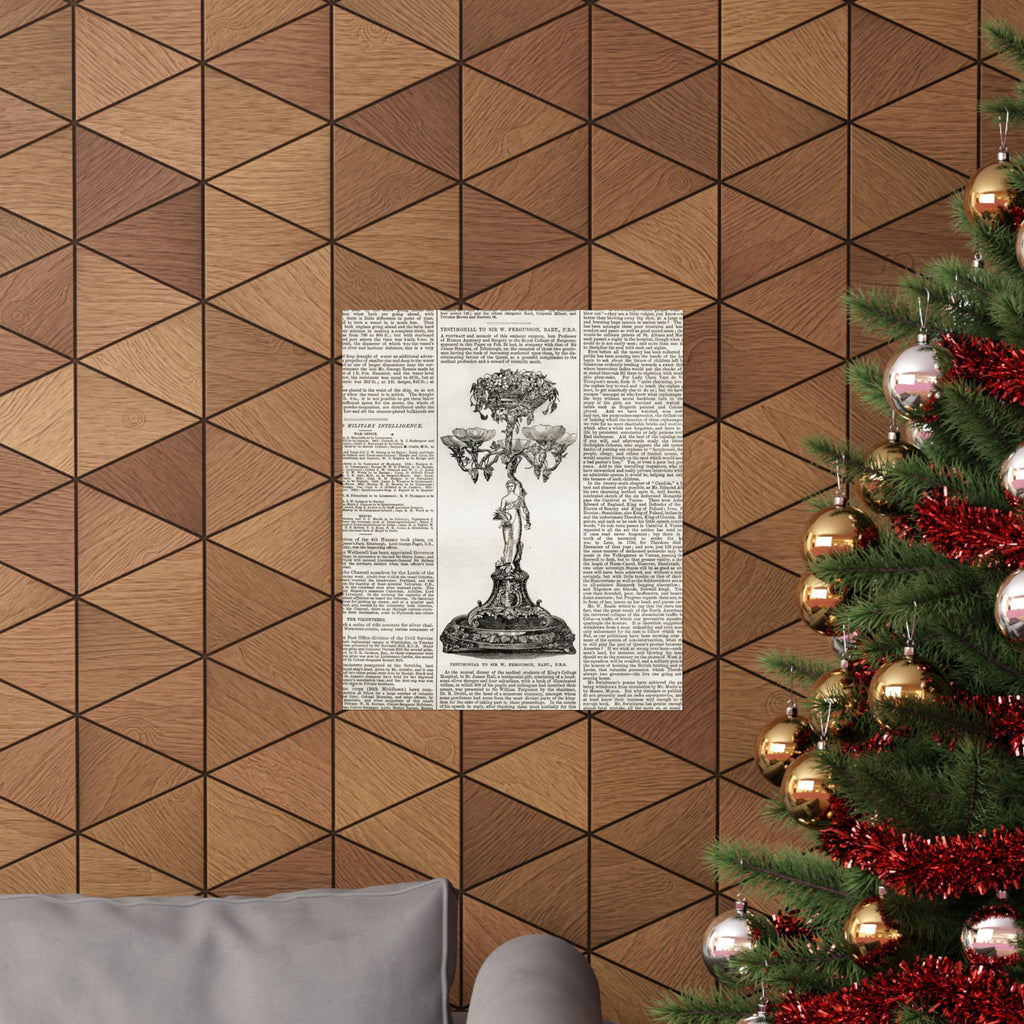 Vintage Botanical Dictionary Poster — Matte Vertical Wall Art