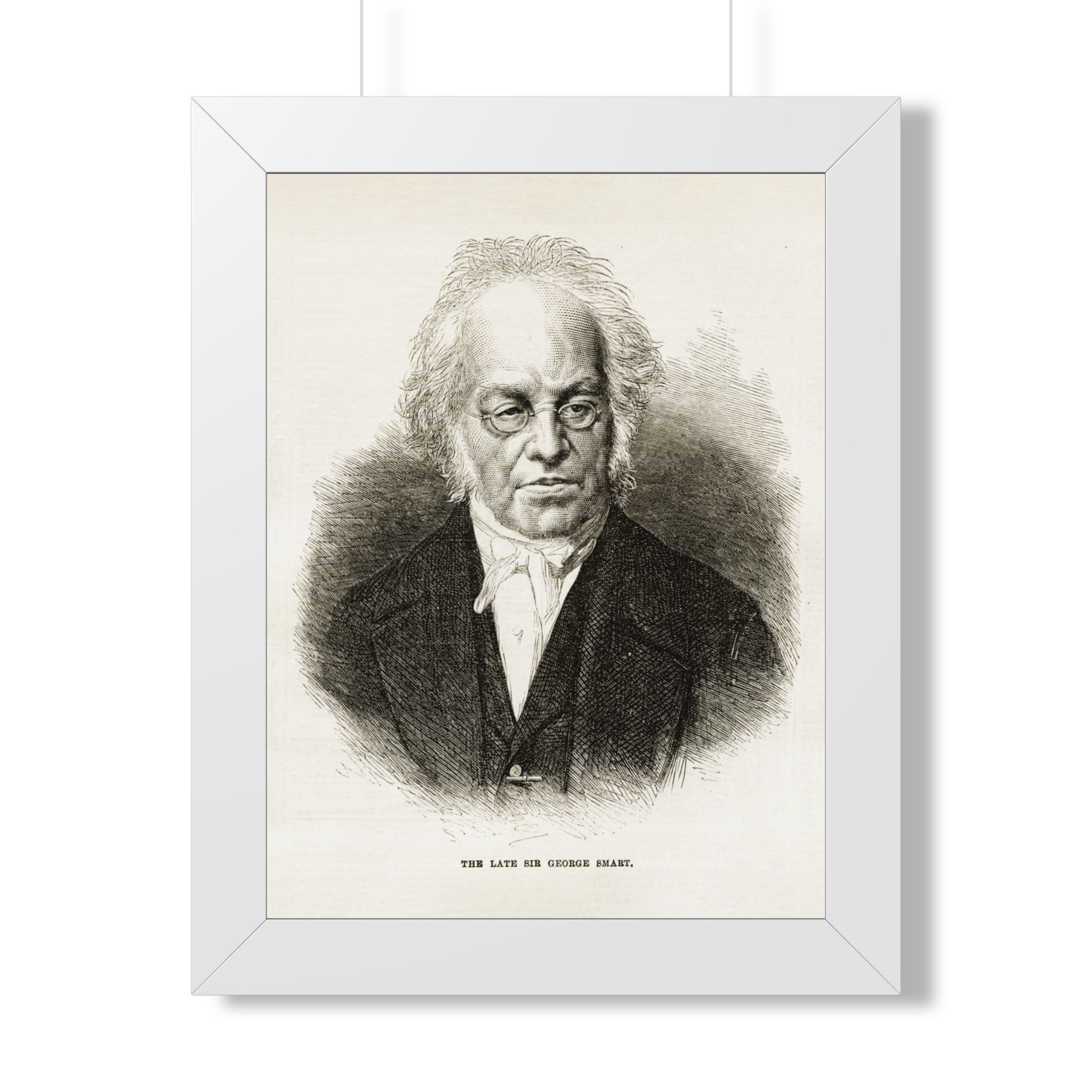 Framed Poster — Vintage Engraved Portrait Wall Art