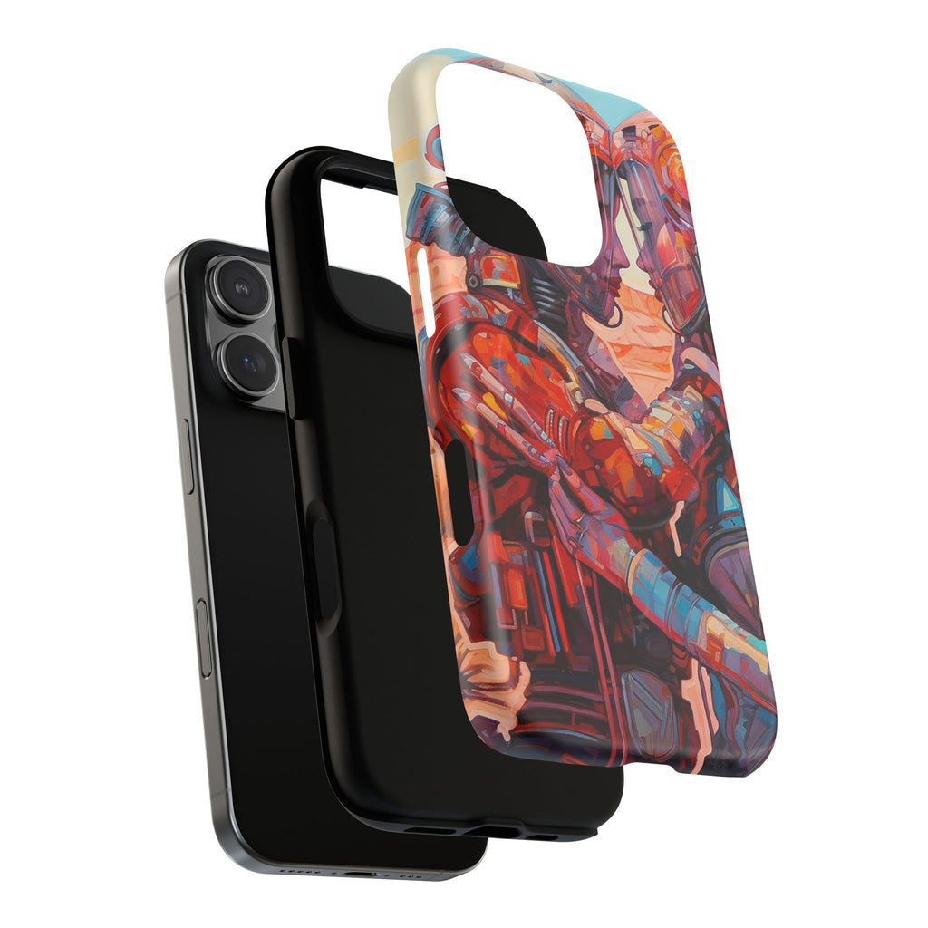 Phone Case — Colorful Futuristic Astronauts Magnetic Tough Case