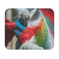 Rainbow Paint Performance Mouse Pad — Dramatic Aerial Dancer Desk Mat