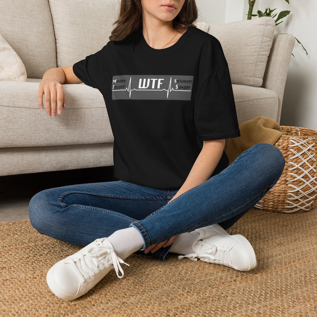 T-Shirt — WTF Weekday Pulse Graphic Tee (Monday–Sunday)