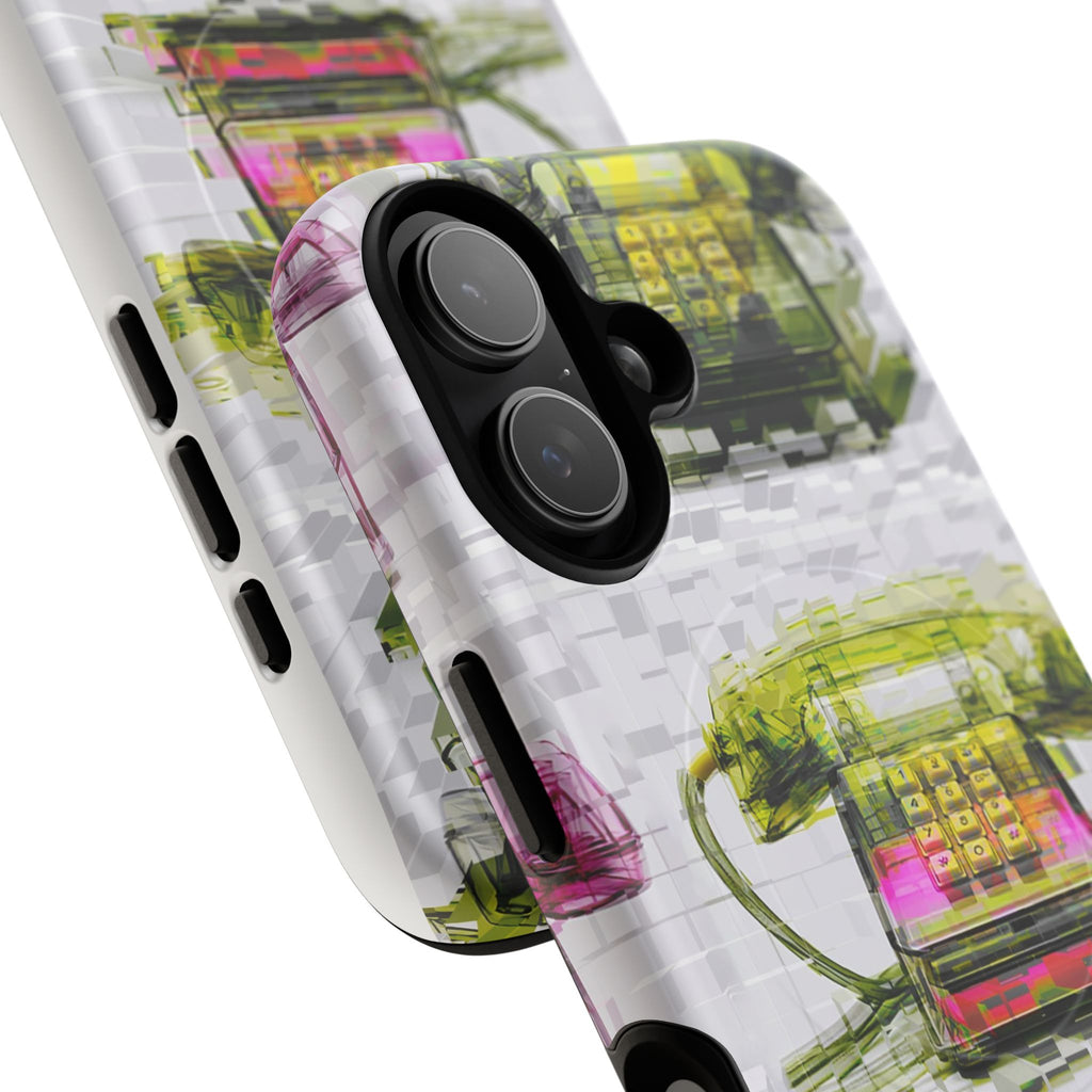 Retro Rotary Phone Tough Magnetic Phone Case — Pop Art Vintage Telephones