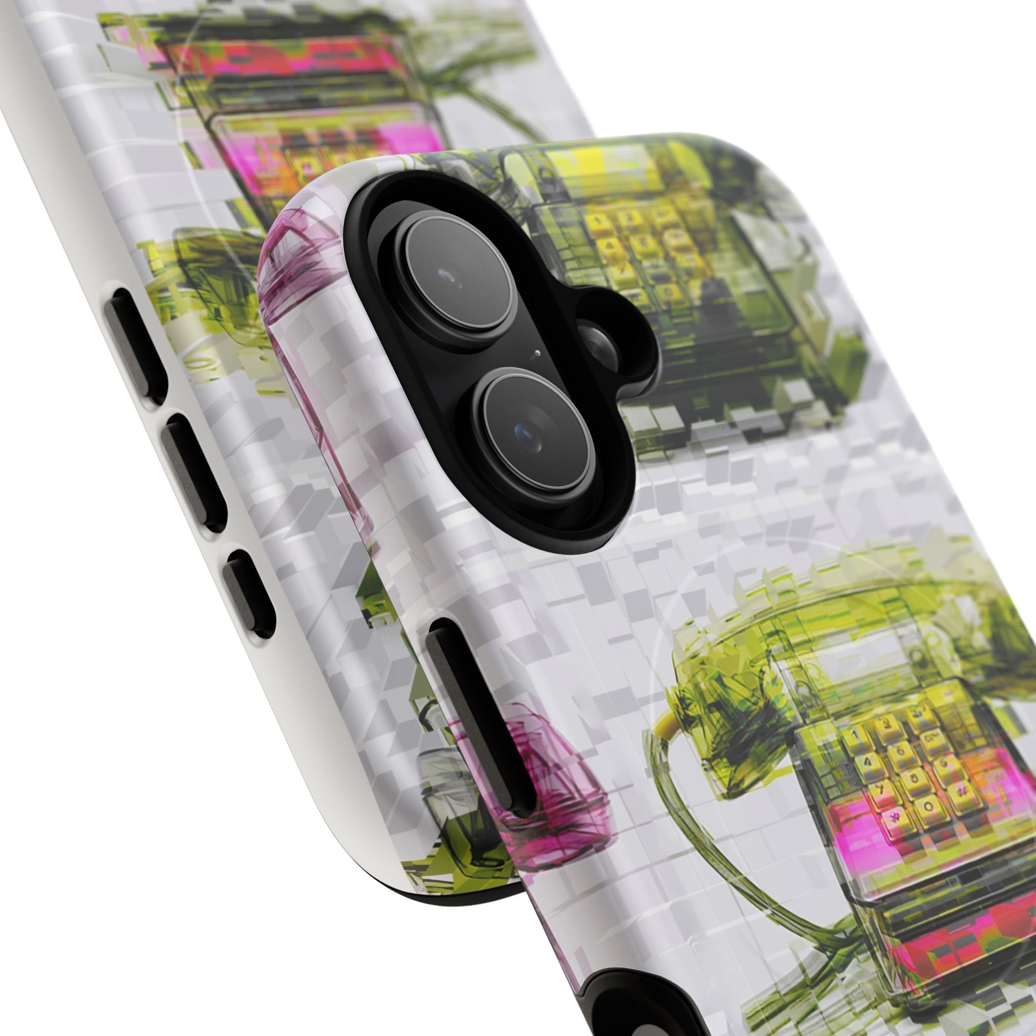 Retro Rotary Phone Tough Magnetic Phone Case — Pop Art Vintage Telephones