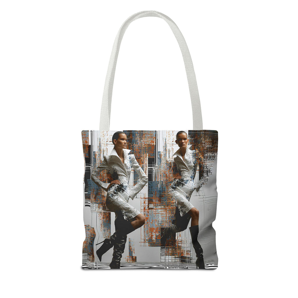 Fashion Photo Art Tote Bag — Stylish Urban Model Print AOP