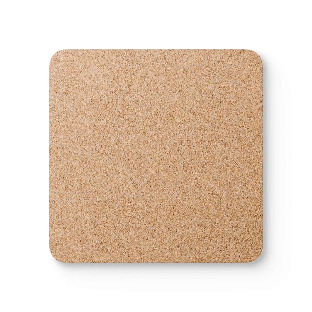 Blue Buddha Cork Coaster Set — Zen Meditation Drink Coasters