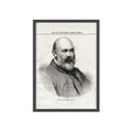 The Late John Phillip, Esq. Framed Vintage Portrait Print — Illustrated London News Gentleman Poster