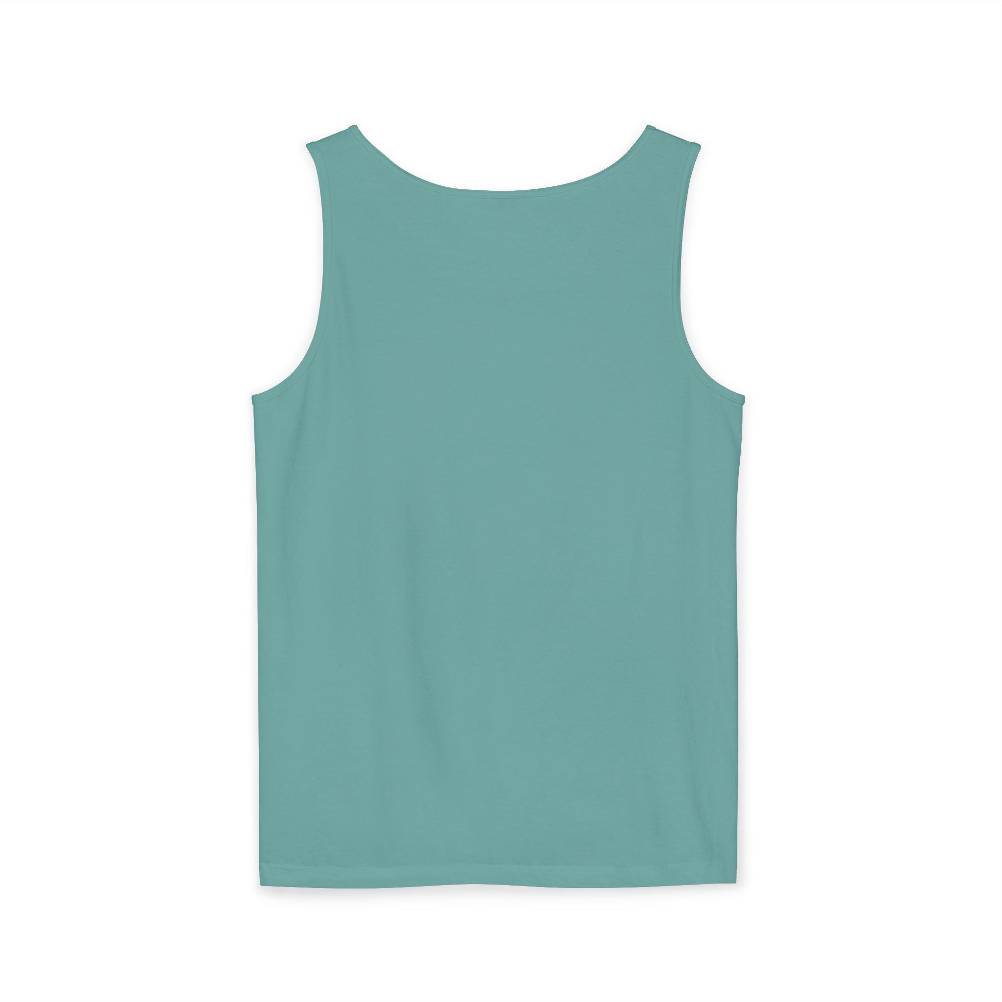 Spiral Text Art Tank Top — Monochrome Optical Typography Tee