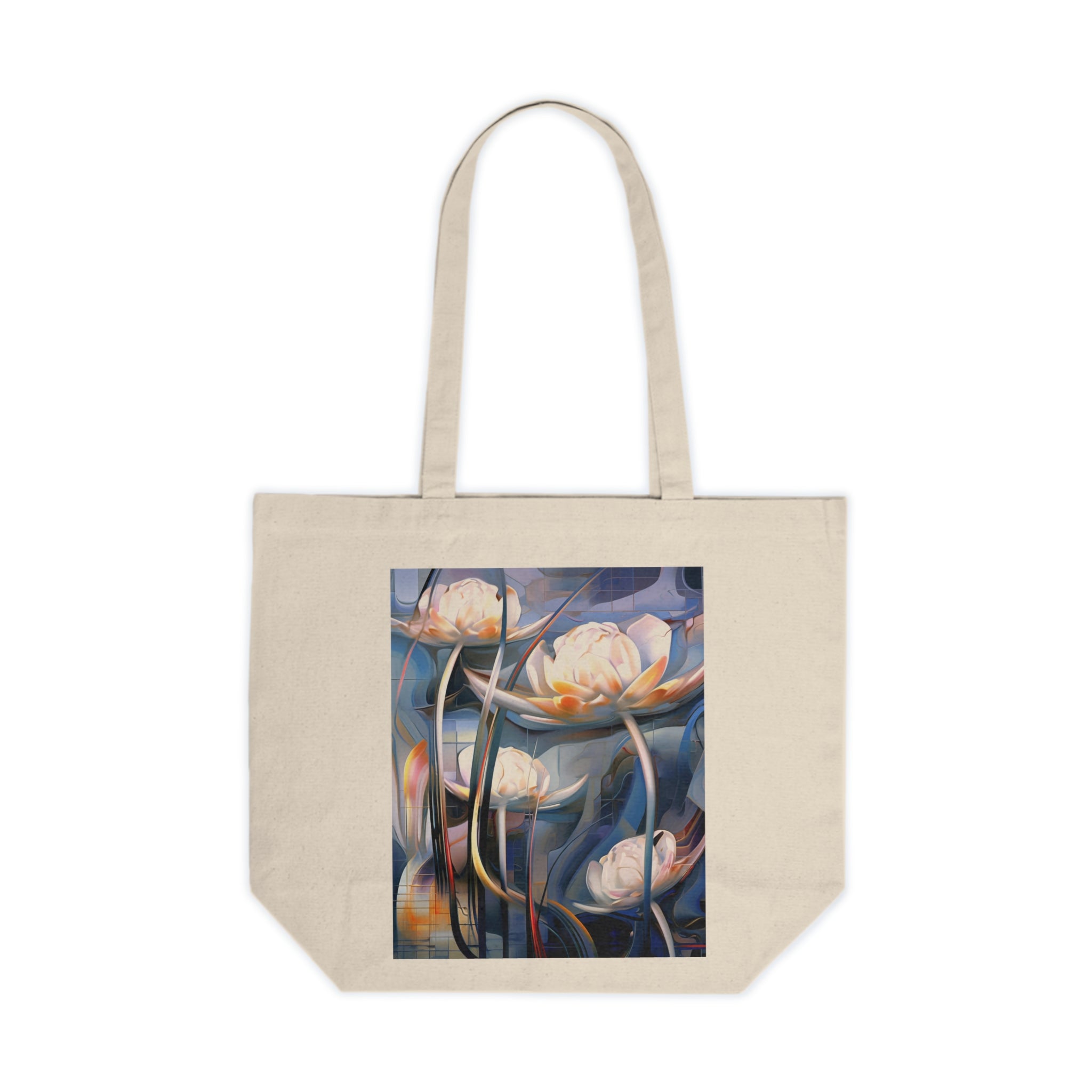 Canvas Tote Bag — Dreamy Water Lily Art Print Tote