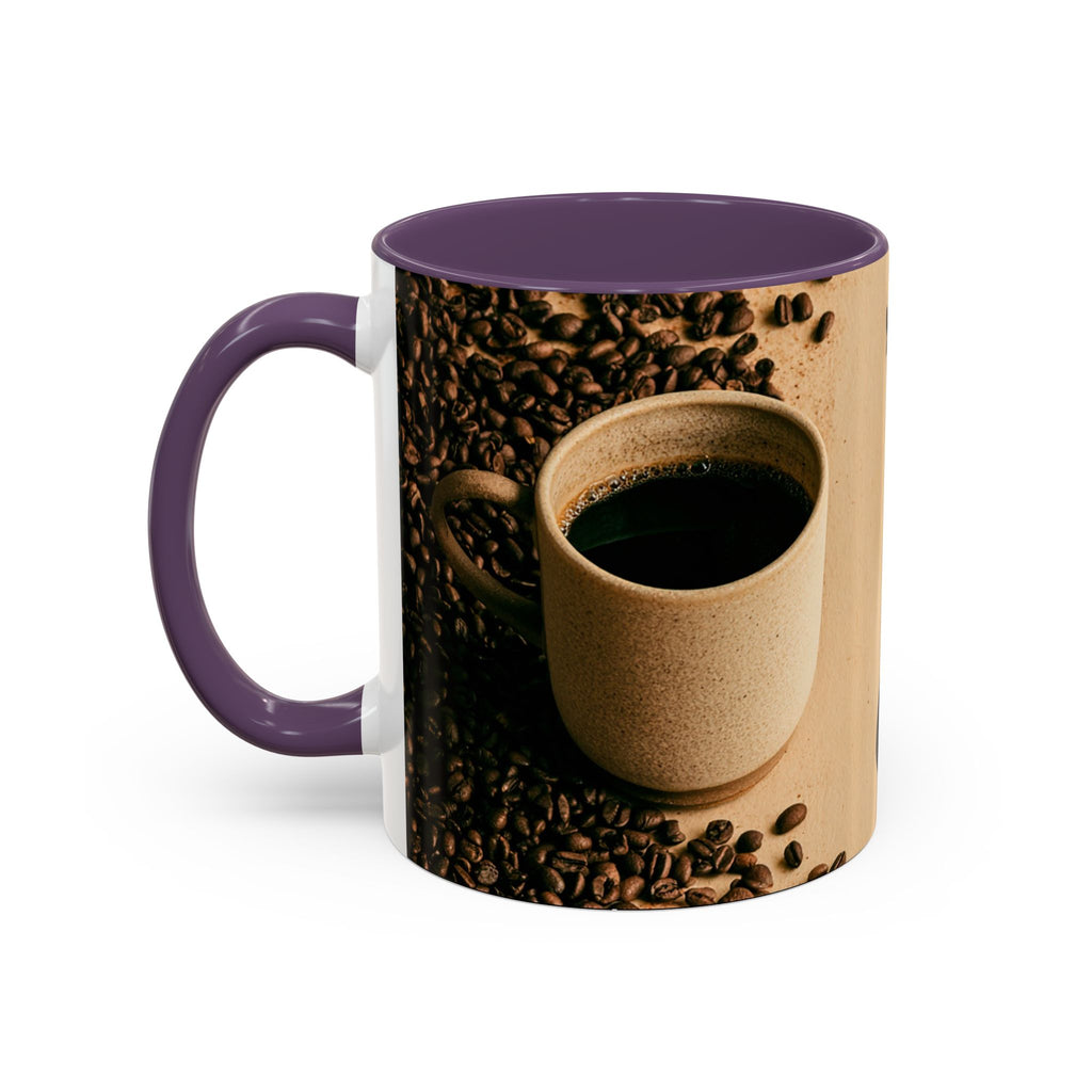 Coffee Mug — "Yeah, yeah, yeah...But First Coffee" Accent Ceramic Mug (11/15oz)