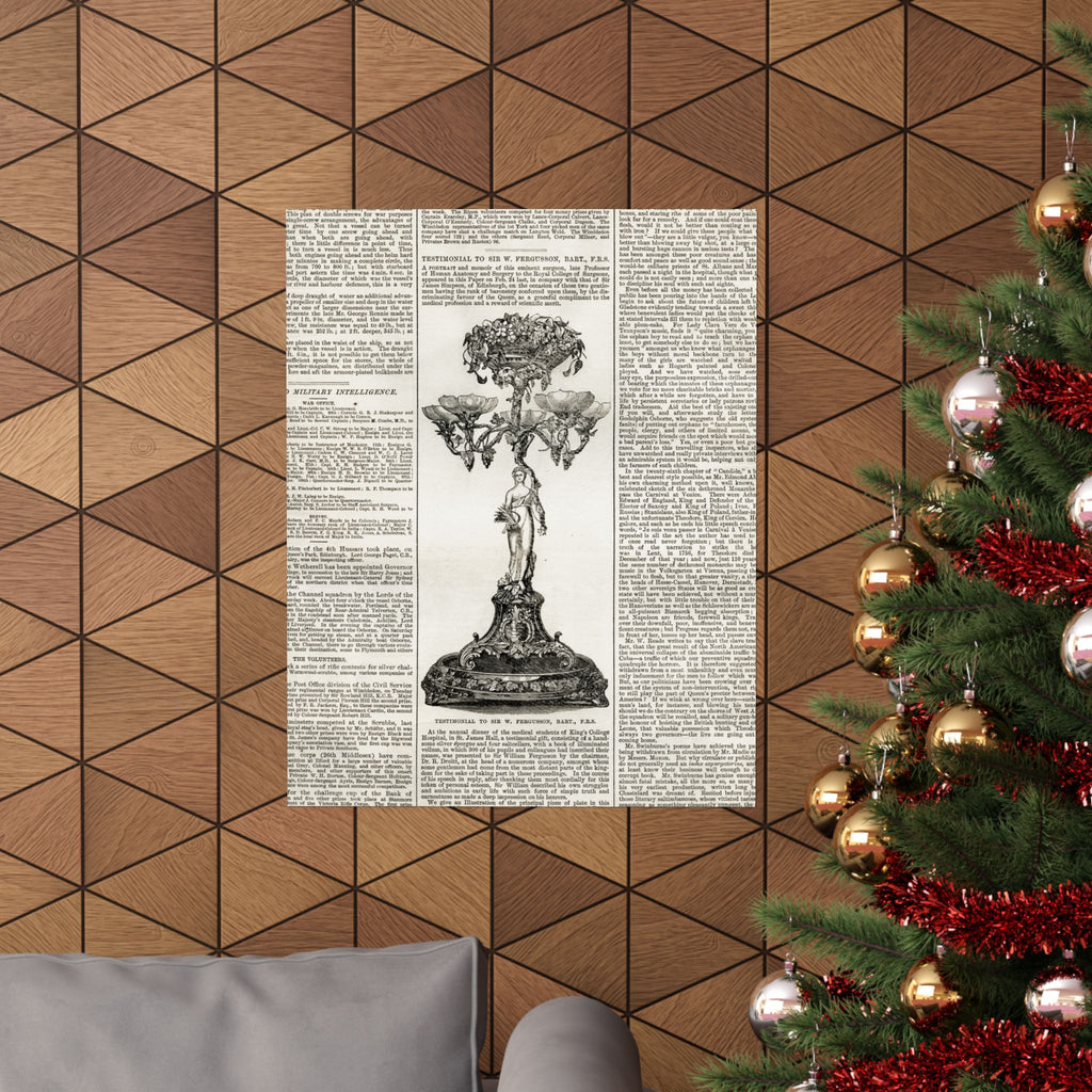 Vintage Botanical Dictionary Poster — Matte Vertical Wall Art
