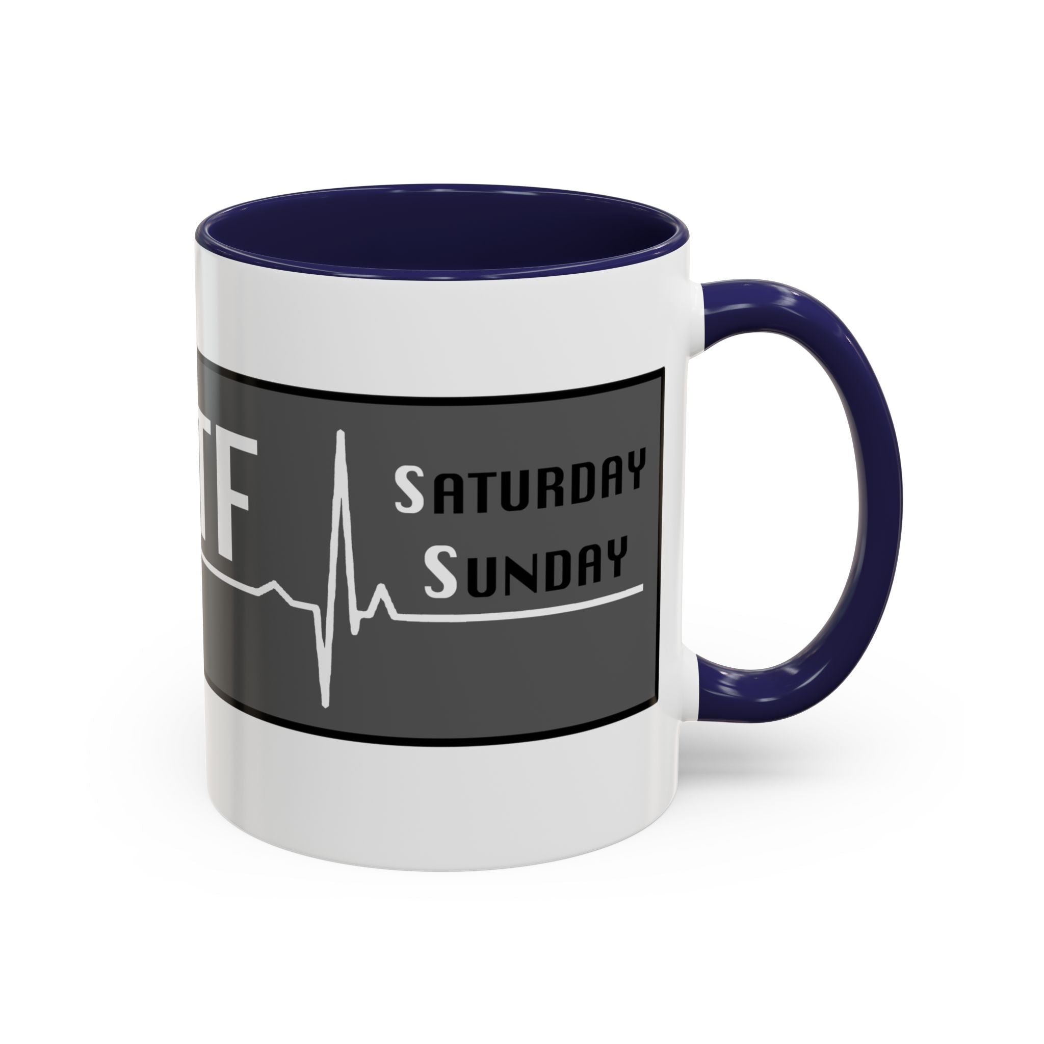 Coffee Mug — WTF (Weekend Heartbeat) Funny Weekend Nurse Gift