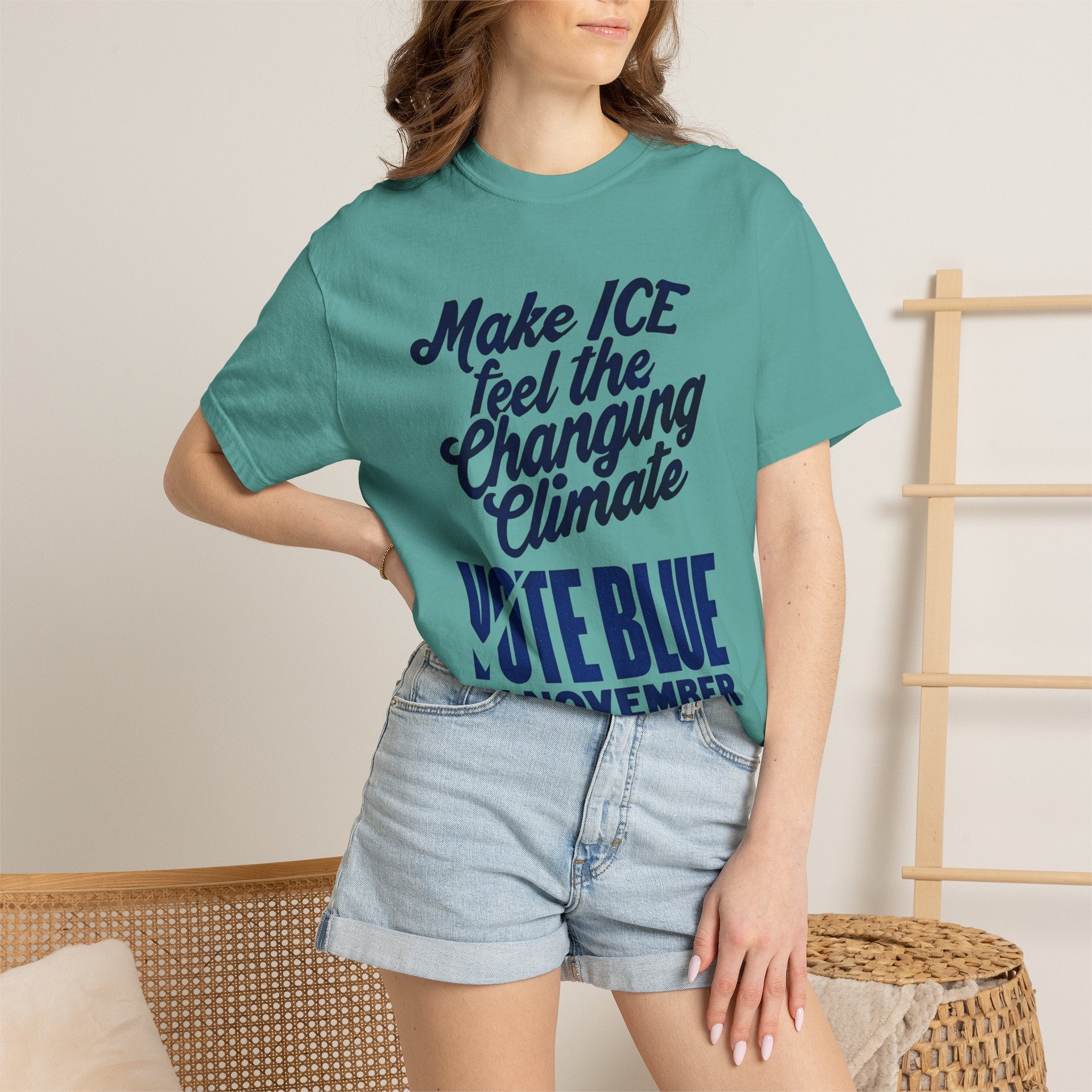 Make ICE Feel the Changing Climate - Vote Blue T-Shirt
