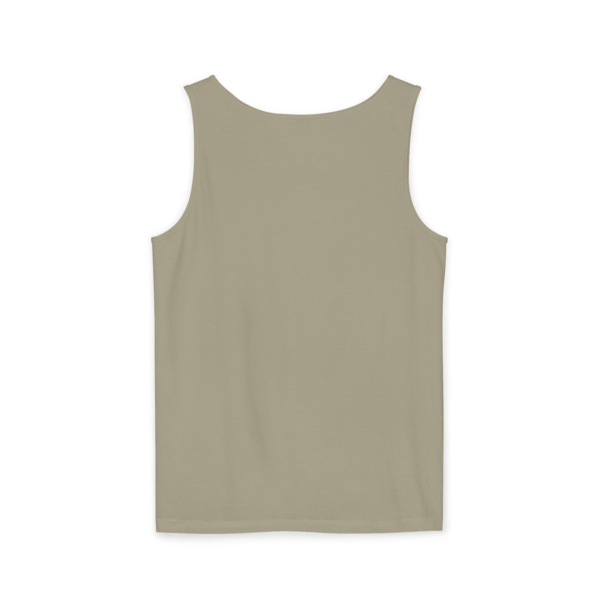 Spiral Text Art Tank Top — Monochrome Optical Typography Tee