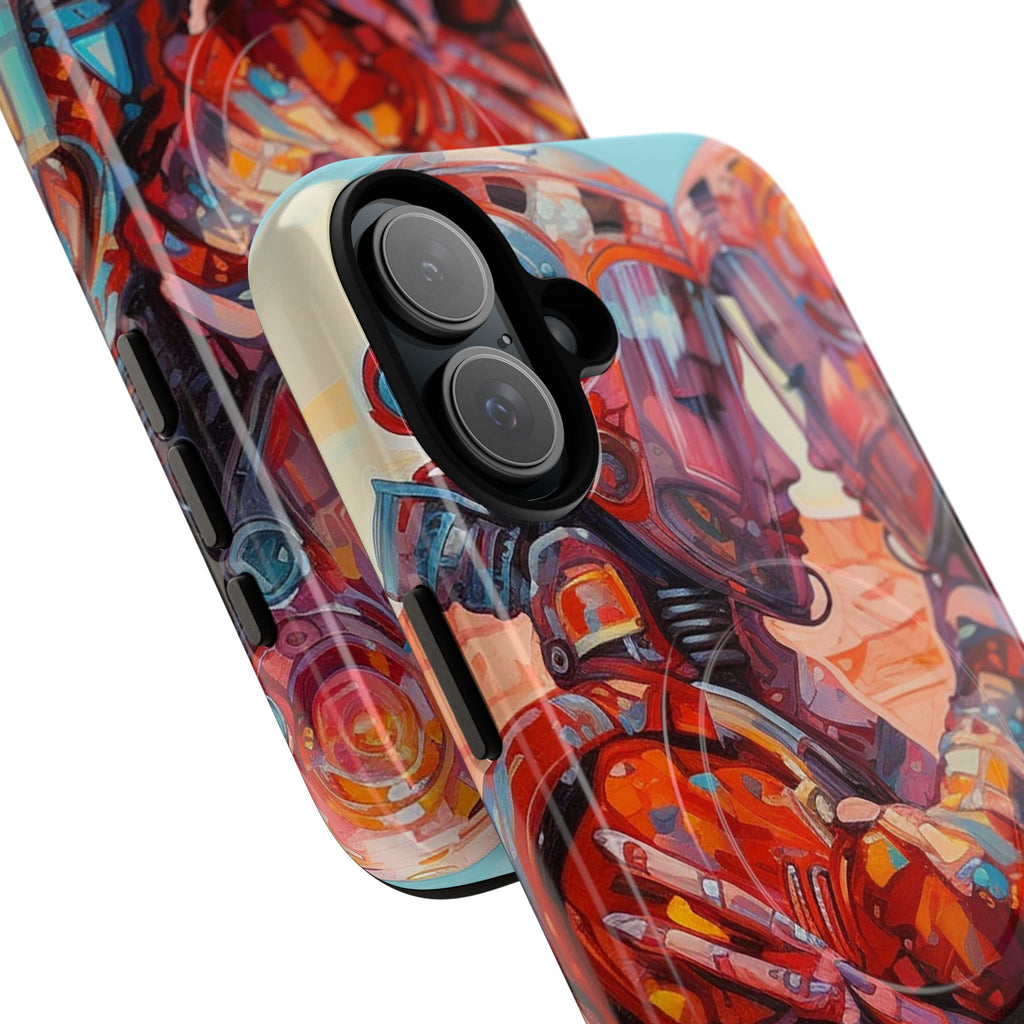 Phone Case — Colorful Futuristic Astronauts Magnetic Tough Case
