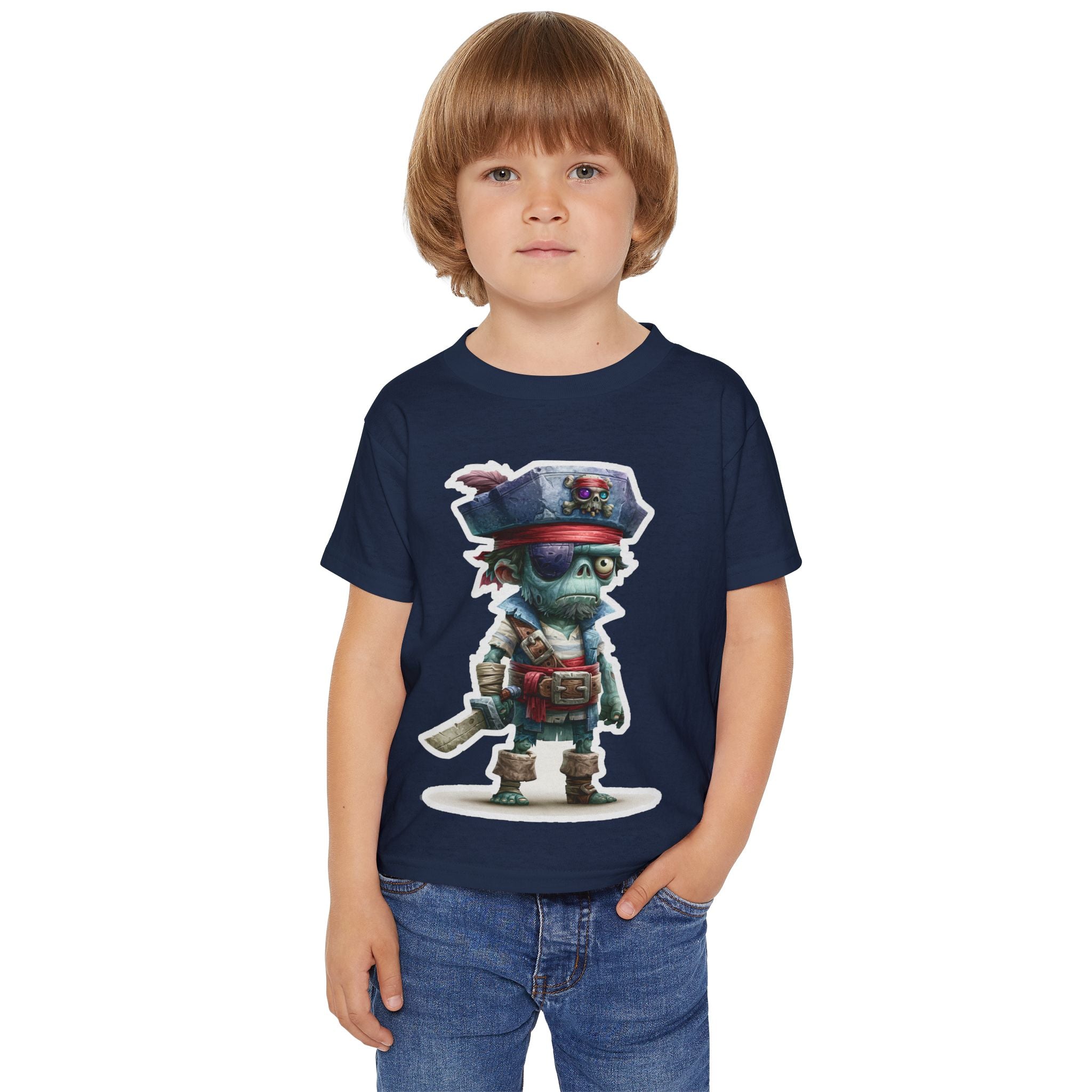 Toddler Pirate Skeleton Tee — Cute Skull Captain Kids T‑Shirt