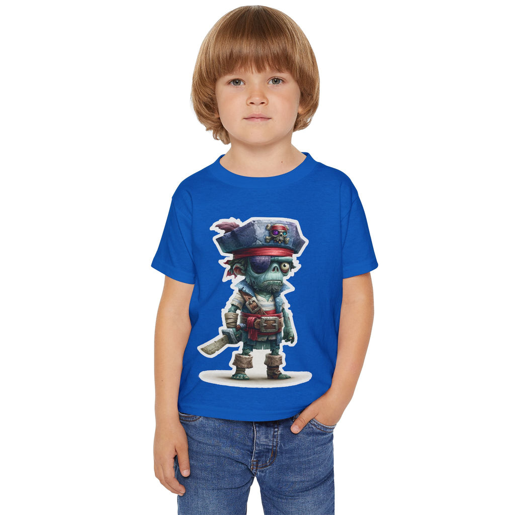 Toddler Pirate Skeleton Tee — Cute Skull Captain Kids T‑Shirt