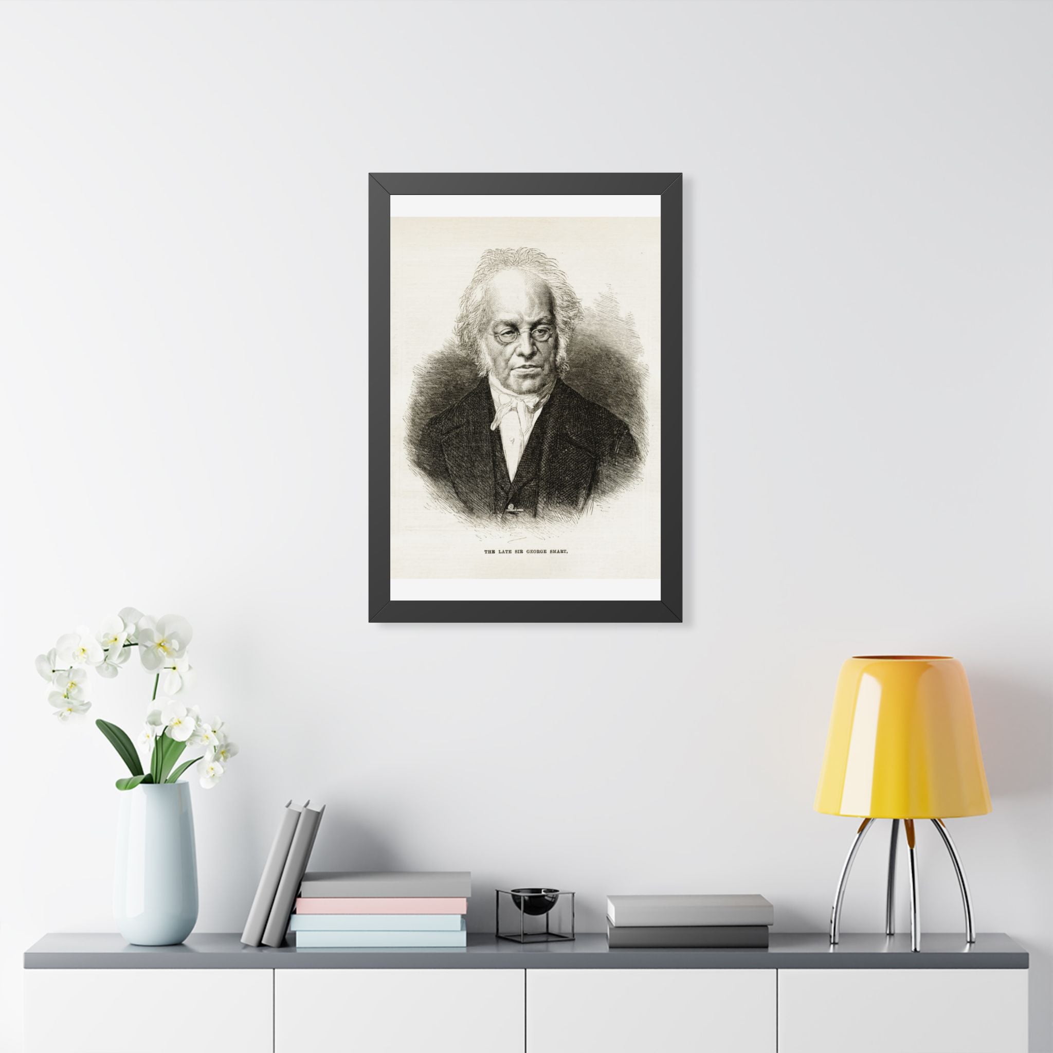 Framed Poster — Vintage Engraved Portrait Wall Art