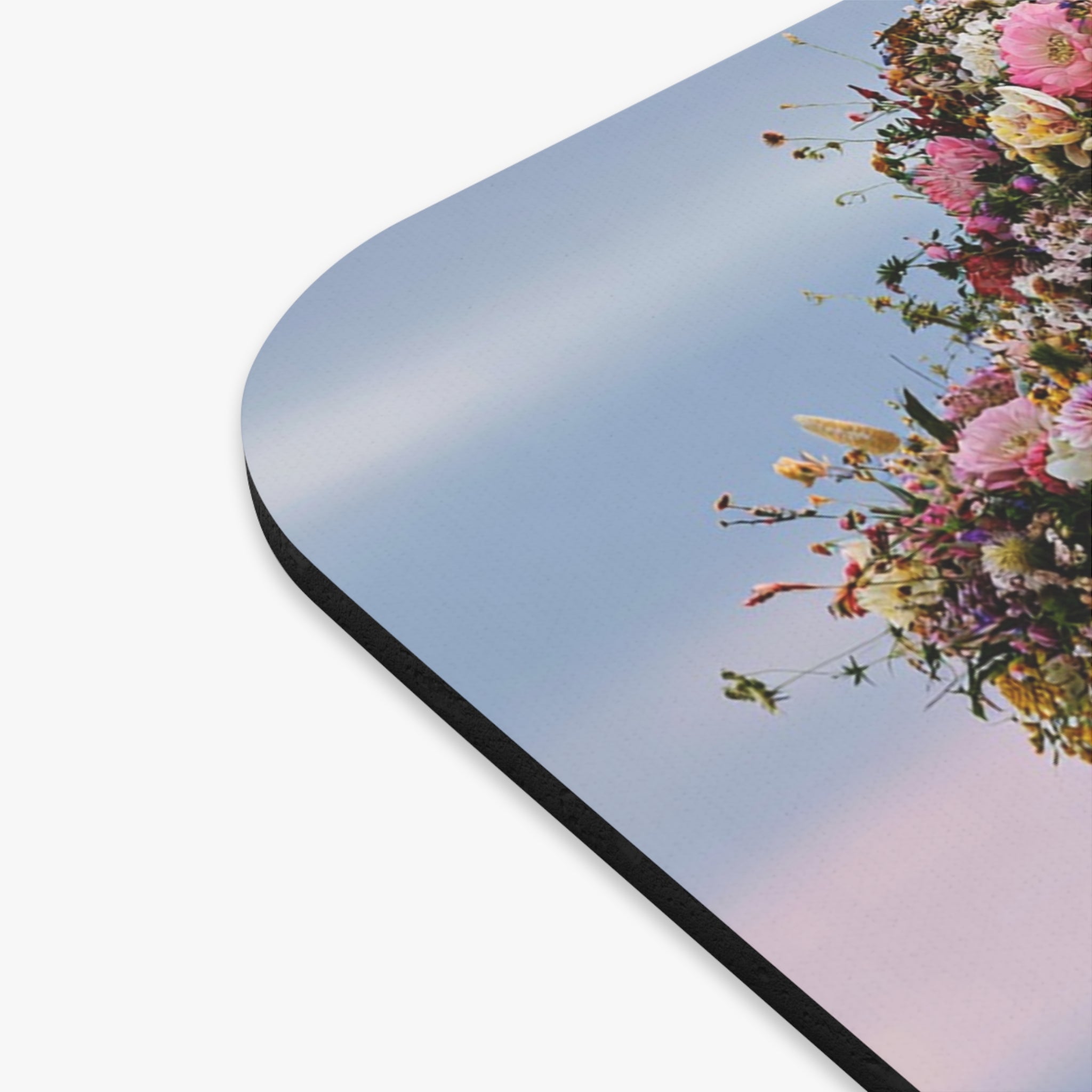 Robot with Flowers Mouse Pad — Cute Vintage Robot Desk Mat