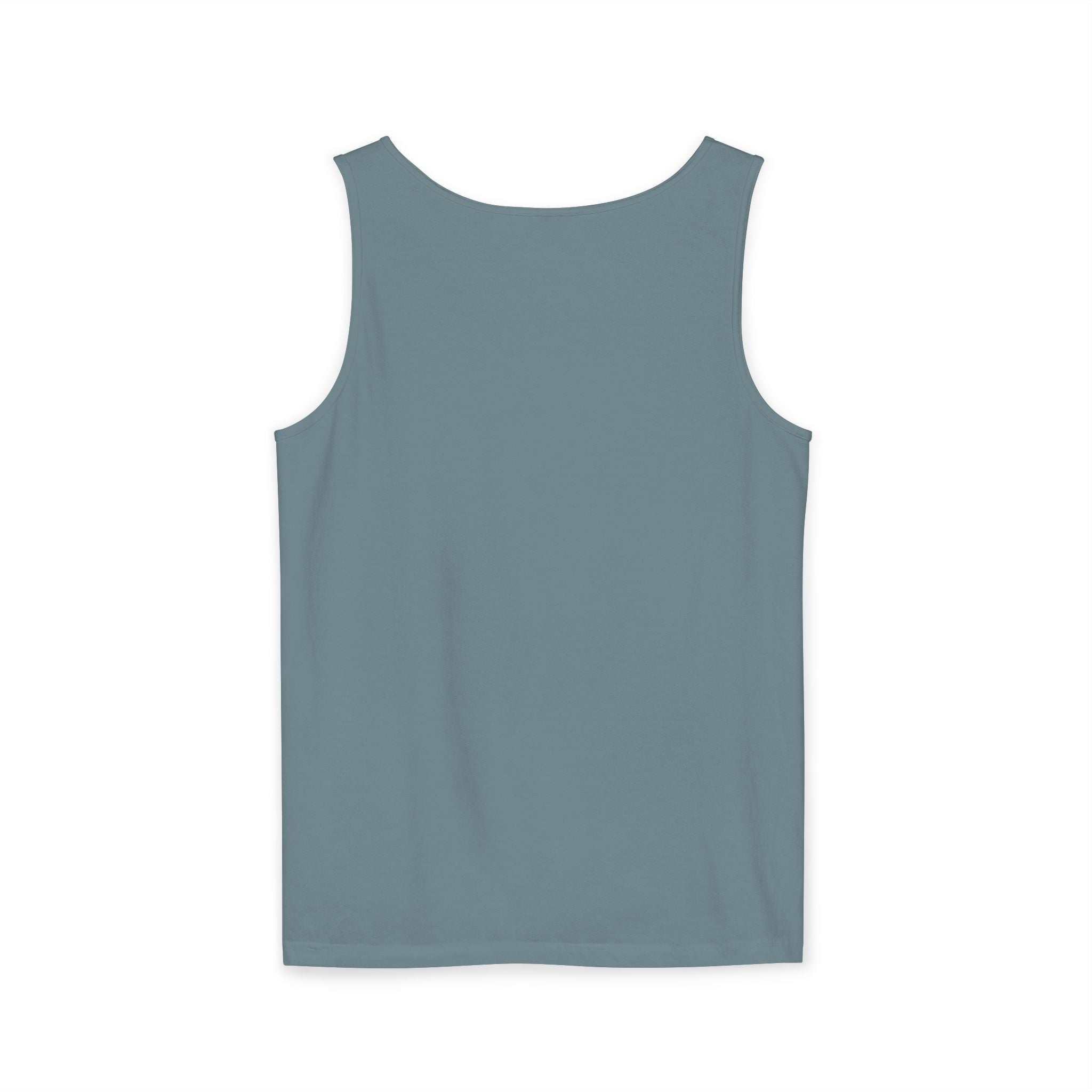 Spiral Text Art Tank Top — Monochrome Optical Typography Tee