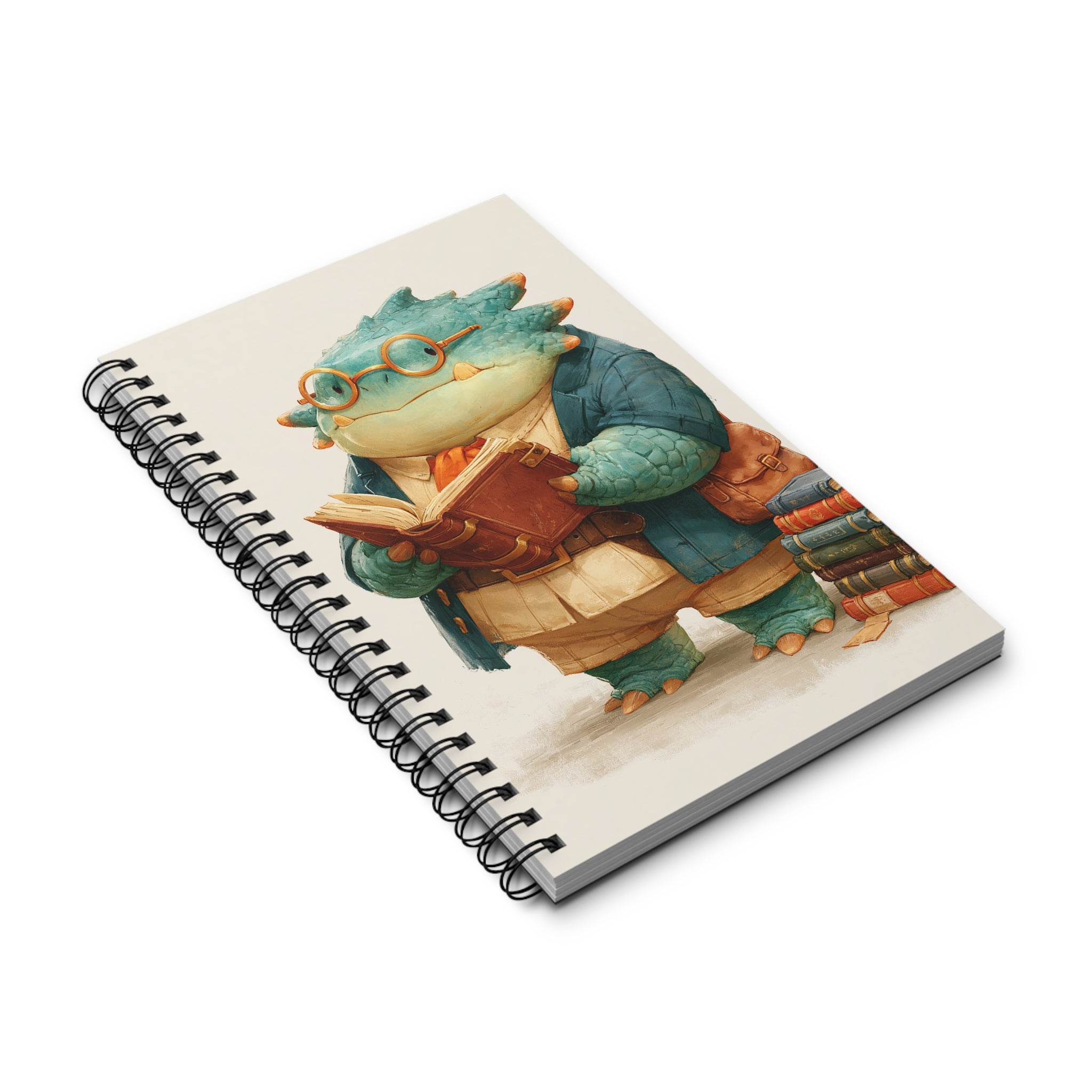 Cute Monster Reading Journal — Spiral Notebook for Writers & Students