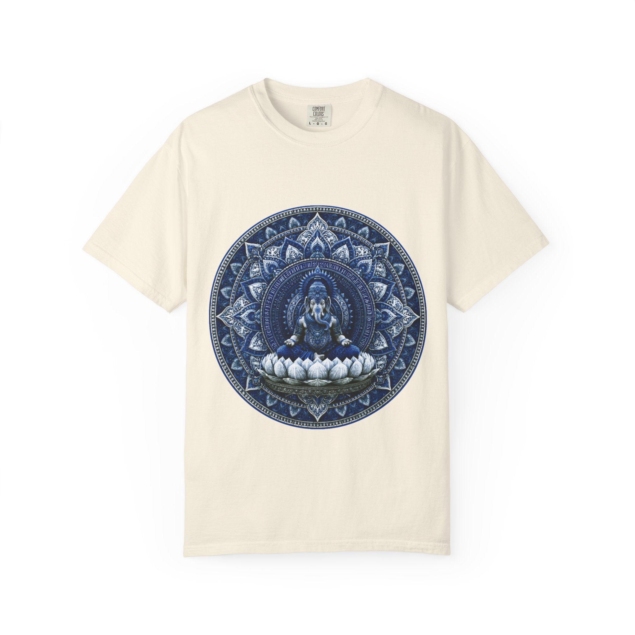 Lotus Mandala T-Shirt — Blue Ganesh Yoga Tee