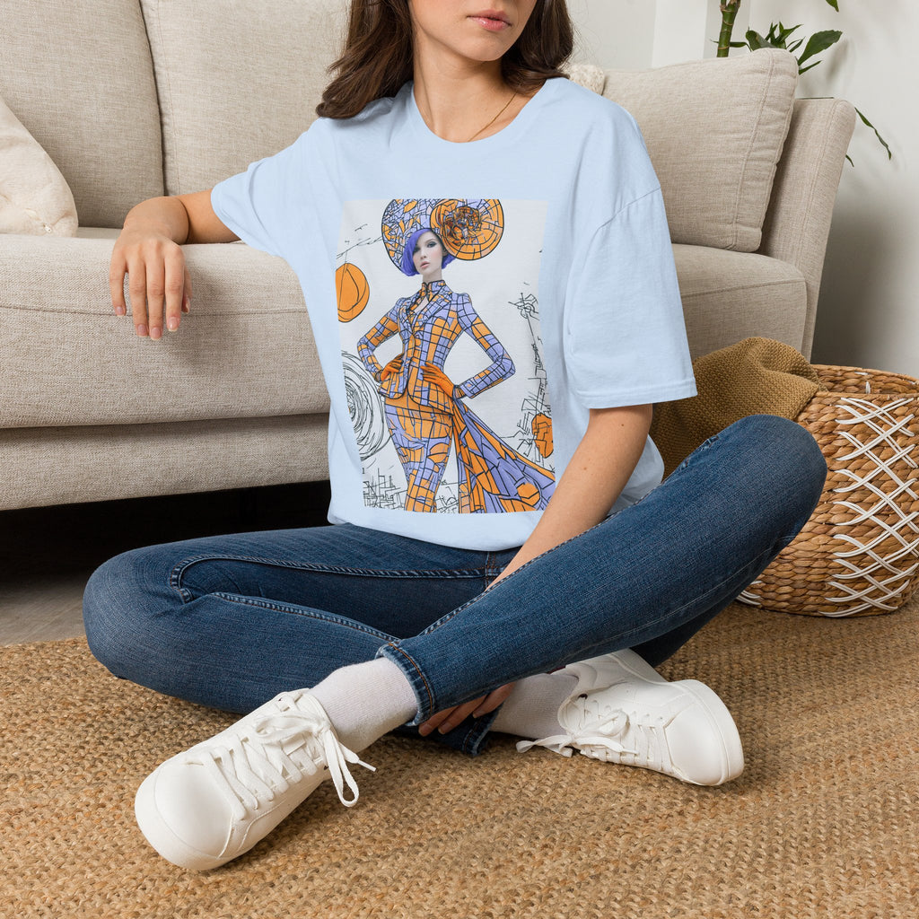 Art Nouveau Pumpkin Fashion T‑Shirt — Stylish Halloween Costume Tee
