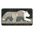 Dog Family Desk Mat — Artistic Sleeping Dogs Mouse Pad