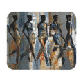 Abstract Ballet Dancers Rectangle Mouse Pad — Modern Artistic Figurative Desk Mat