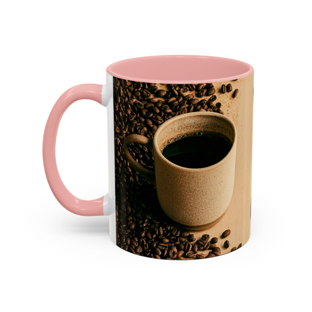 Coffee Mug — "Yeah, yeah, yeah...But First Coffee" Accent Ceramic Mug (11/15oz)
